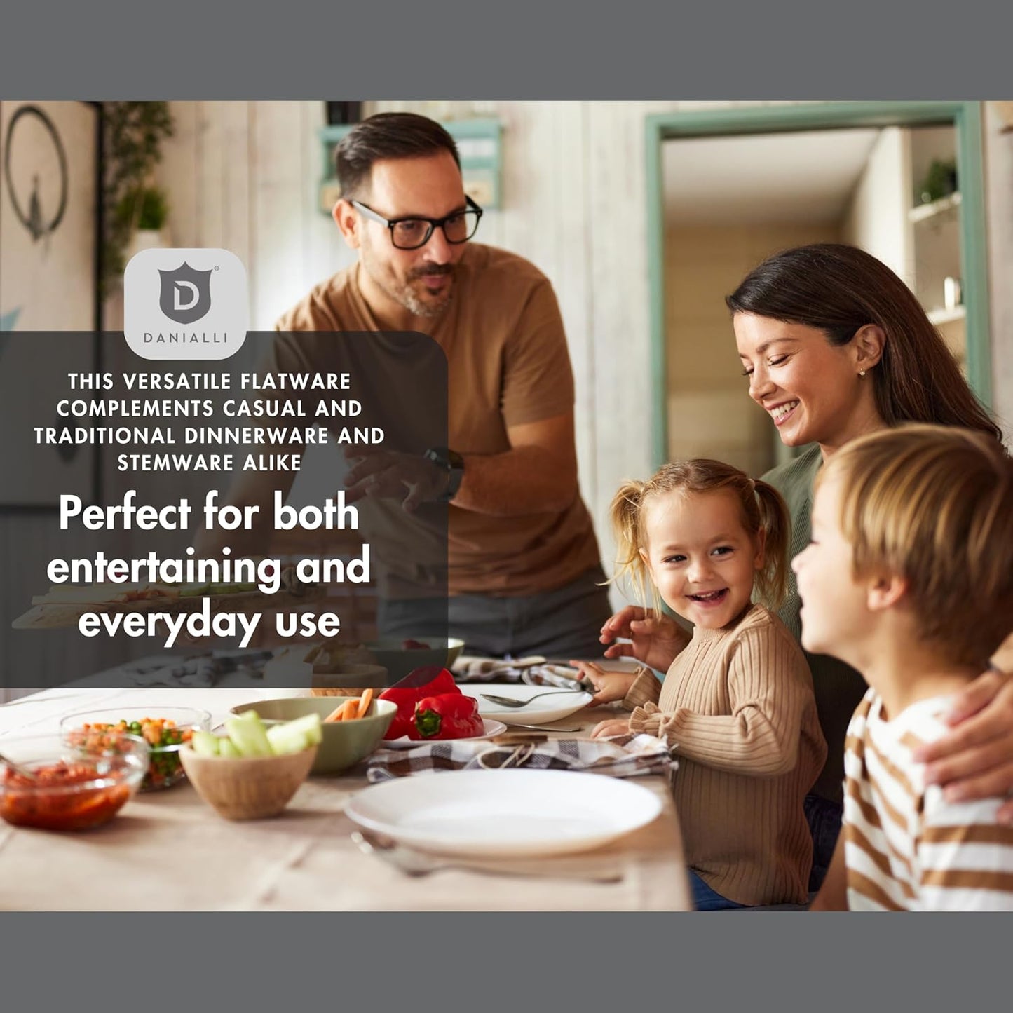 Silverware Set for 16 – 18/10 Stainless Steel Flatware, Mirror Finish, Dishwasher Safe, Durable and Elegant, Rust Resistant, Perfect for Entertaining (80-Piece Set, Fidenza)