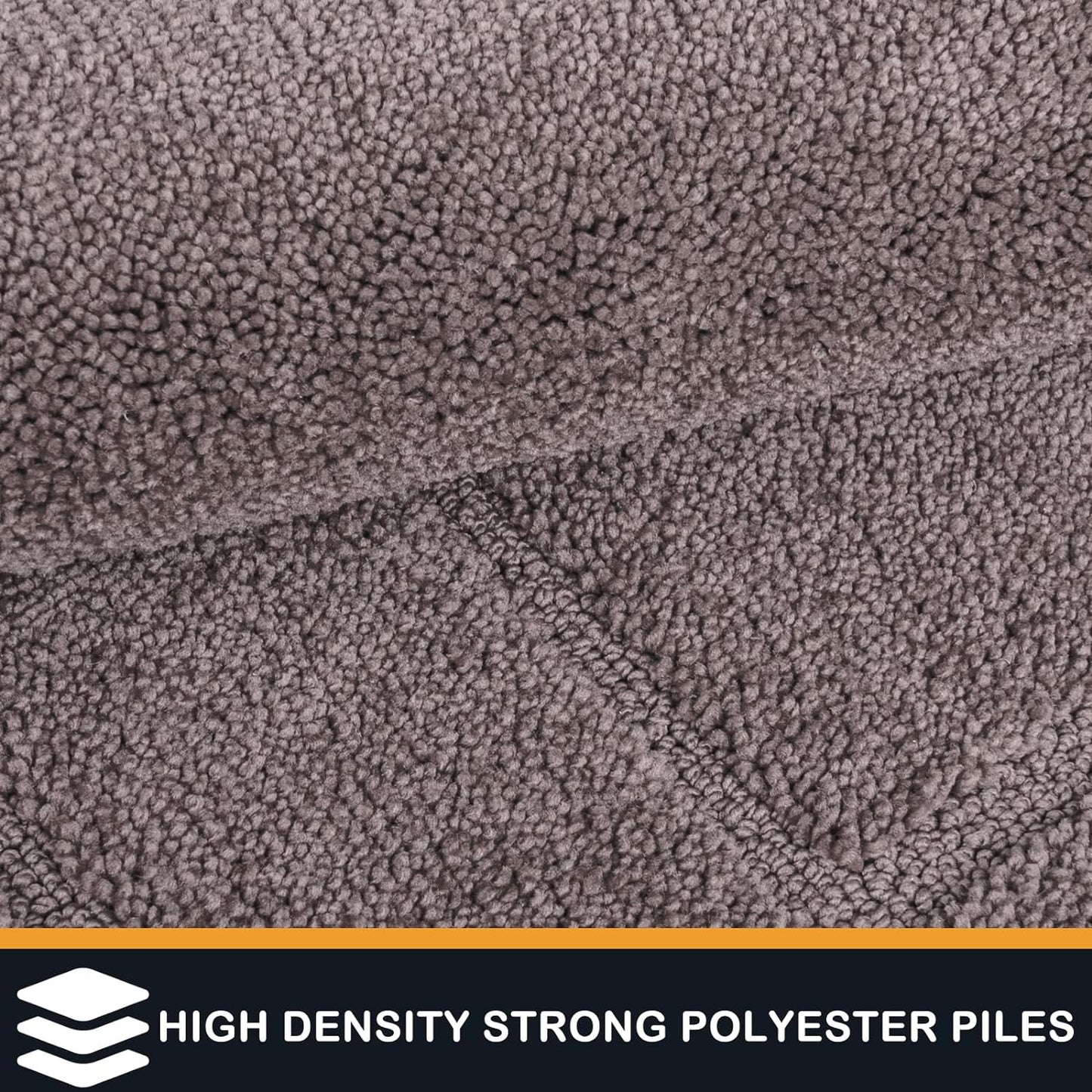 PURRUGS Dirt Trapping Door Mat 34" x 59", Non-Slip/Skid Machine Washable Entryway Area Rug, Dog Doormat, Super Absorbent Welcome Mat for Muddy Wet Shoes and Paws, Grayish Brown