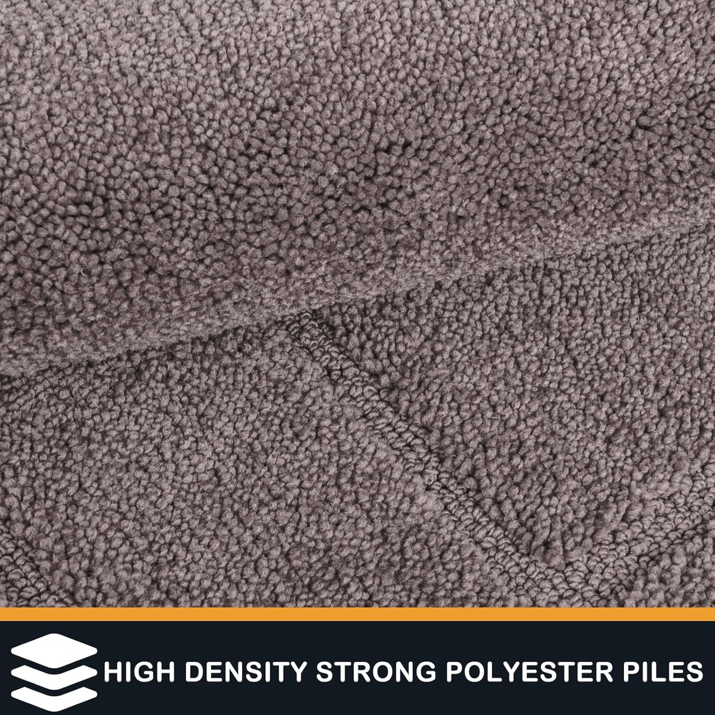 PURRUGS Dirt Trapping Door Mat 32" x 47", Non-Slip/Skid Machine Washable Entryway Rug, Dog Doormat, Super Absorbent Welcome Mat for Muddy Wet Shoes and Paws, Grayish Brown