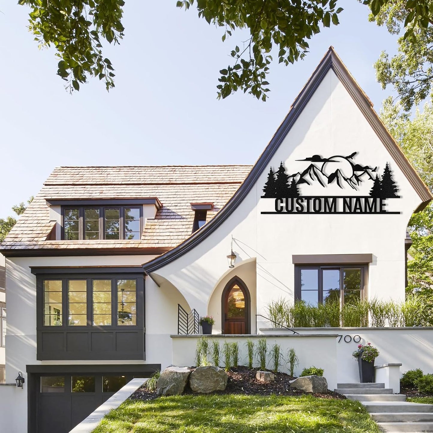 Personalized Mountain Metal Sign, Metal Mountain Wall Art Decor, Custom Family Name Sign, Custom Sign Outdoor Metal, Forest Home Decor Sign, Nature Wall Art, Cabin Decor, Housewarming Gifts