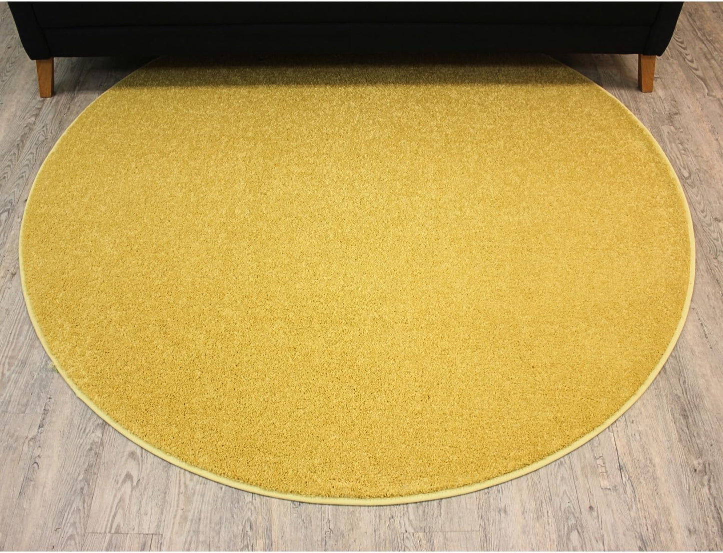 KOECKRITZ Soft and Colorful Kids Classroom Area Rugs (Passes Flammability Pill Test) Many Sizes and Bright Colors to Select from (4' Round, Lemon)