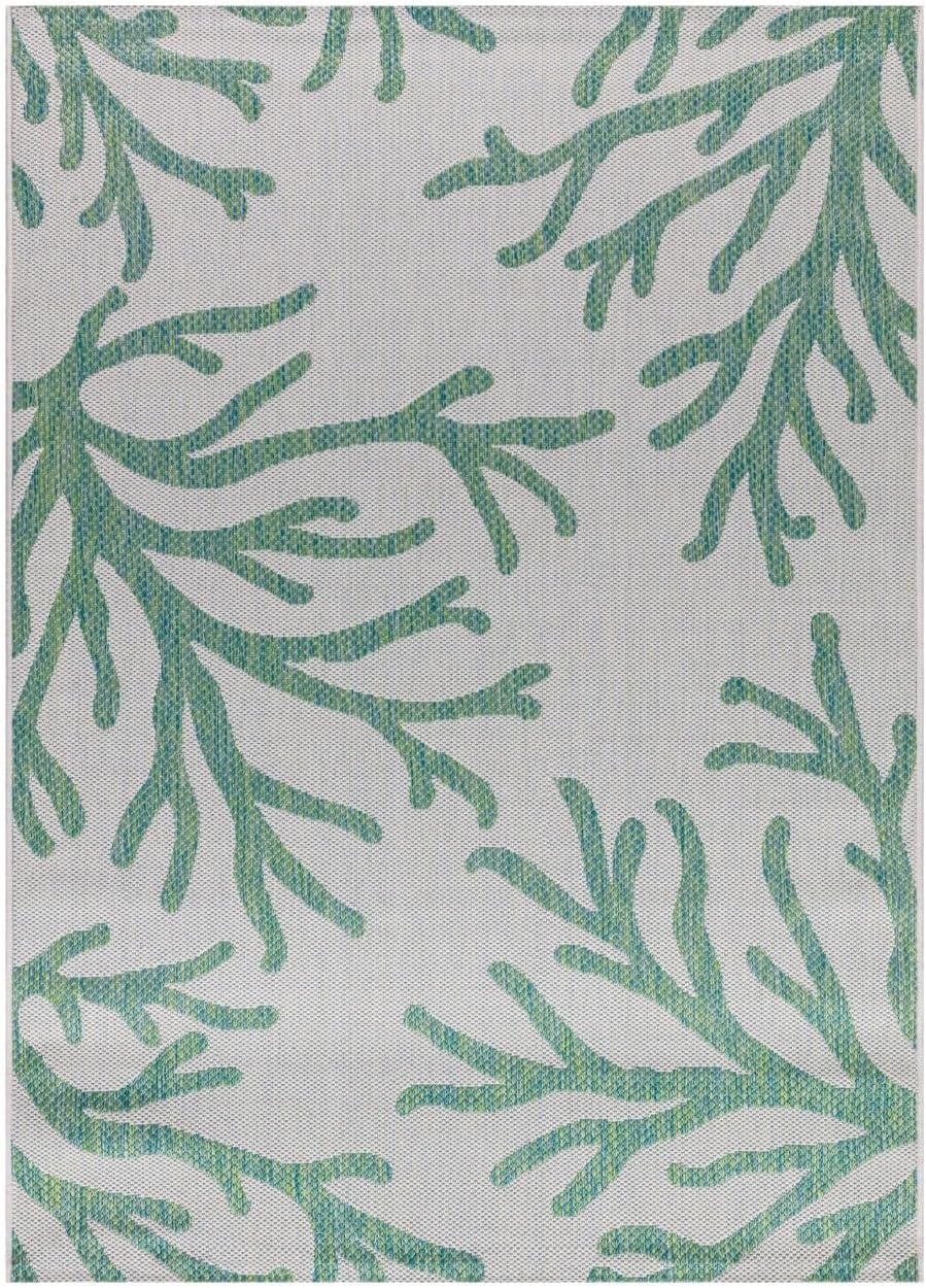 Keen Home Design Terrace Outdoor Area Rug - 9x12 Washable Indoor/Outdoor Rug for Patio, Kitchen, Balcony, Beach, Garden, Deck and Porch, Size: 8'10"x12'