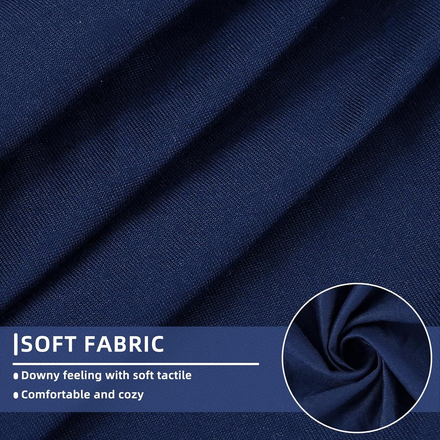 hyha Waterproof Couch Cushion Covers, Stretch Sofa Couch Seat Slipcover for Dog Washable, Non-Slip Waterproof Outdoor Cushion Covers for Patio Furniture Replacement (1 Piece for Medium, Navy)