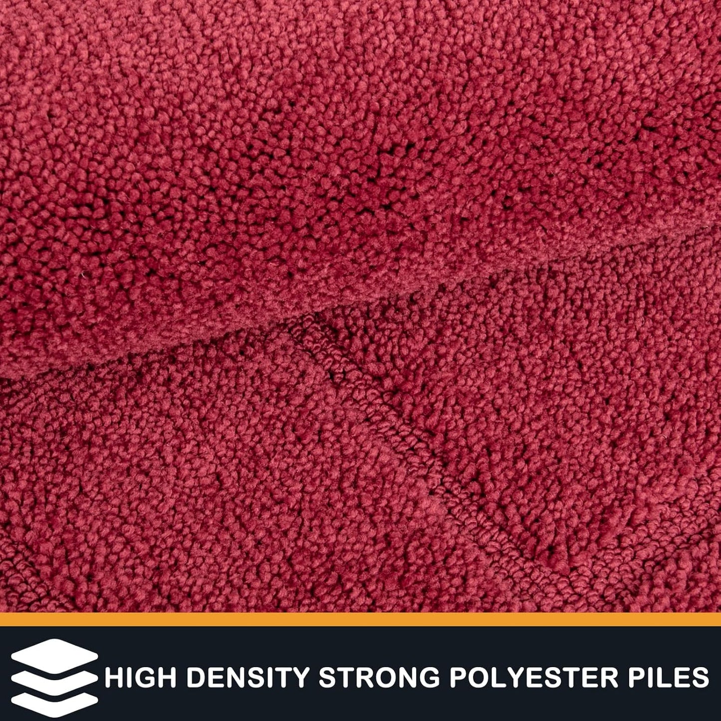 PURRUGS Dirt Trapping Door Mat 34" x 59", Non-Slip/Skid Machine Washable Entryway Area Rug, Dog Doormat, Super Absorbent Welcome Mat for Muddy Wet Shoes and Paws, Burgundy Red