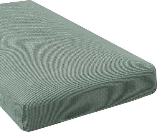 H.VERSAILTEX Super Stretch Individual Chaise Cover Sectional Couch Covers for L Shaped Sofa Both Left/Right Featuring Thick Jacquard Textured Twill Fabric (1 Piece Chaise Cover, Sage)