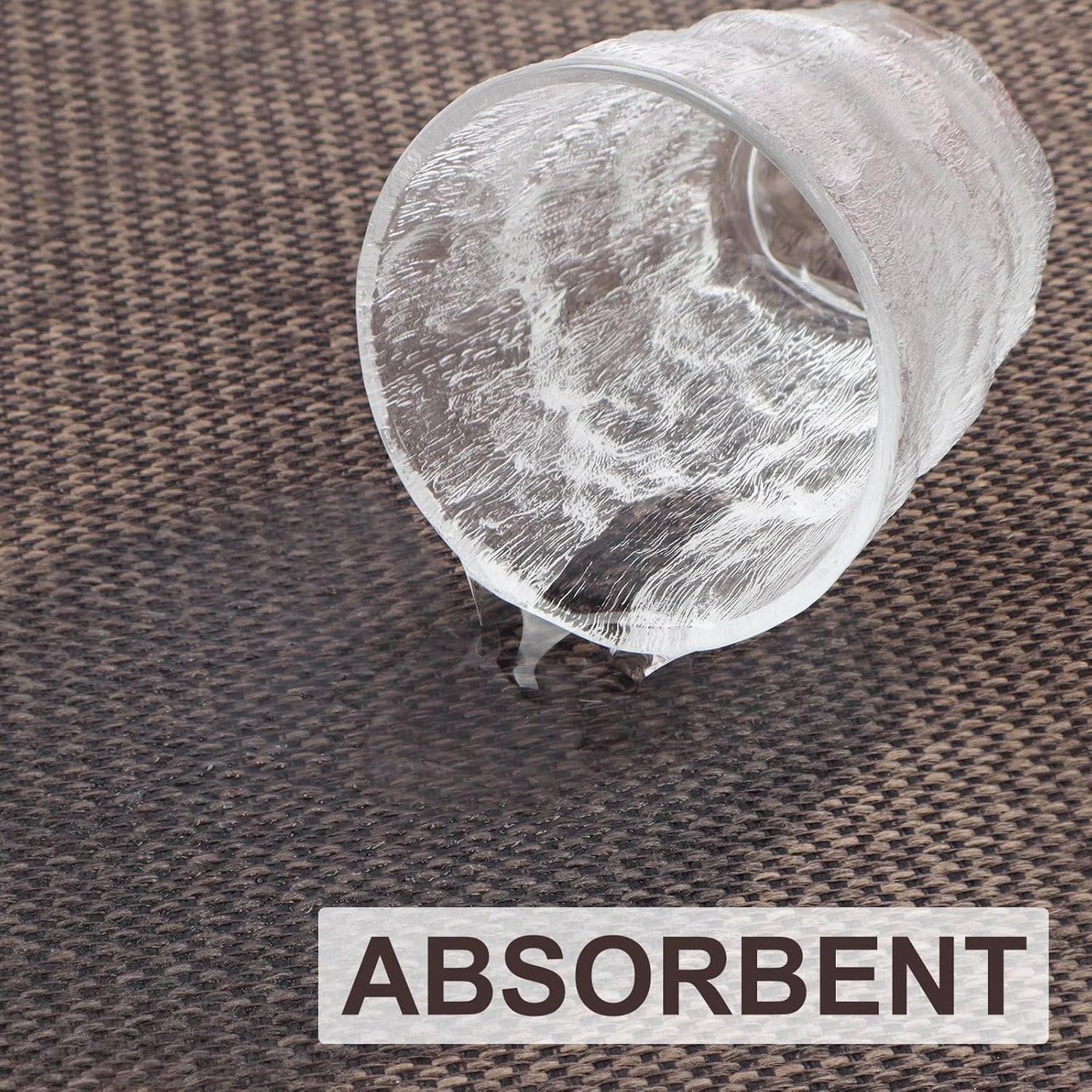 LEKEEPGO Door Mat 24"x36", Non Slip Door Mat Indoor Entrance, Rubber Backing Front Indoor Door mat Washable Absorbent Low-Profile Entryway Entry Resist Dirt Inside Door Mats, Brown