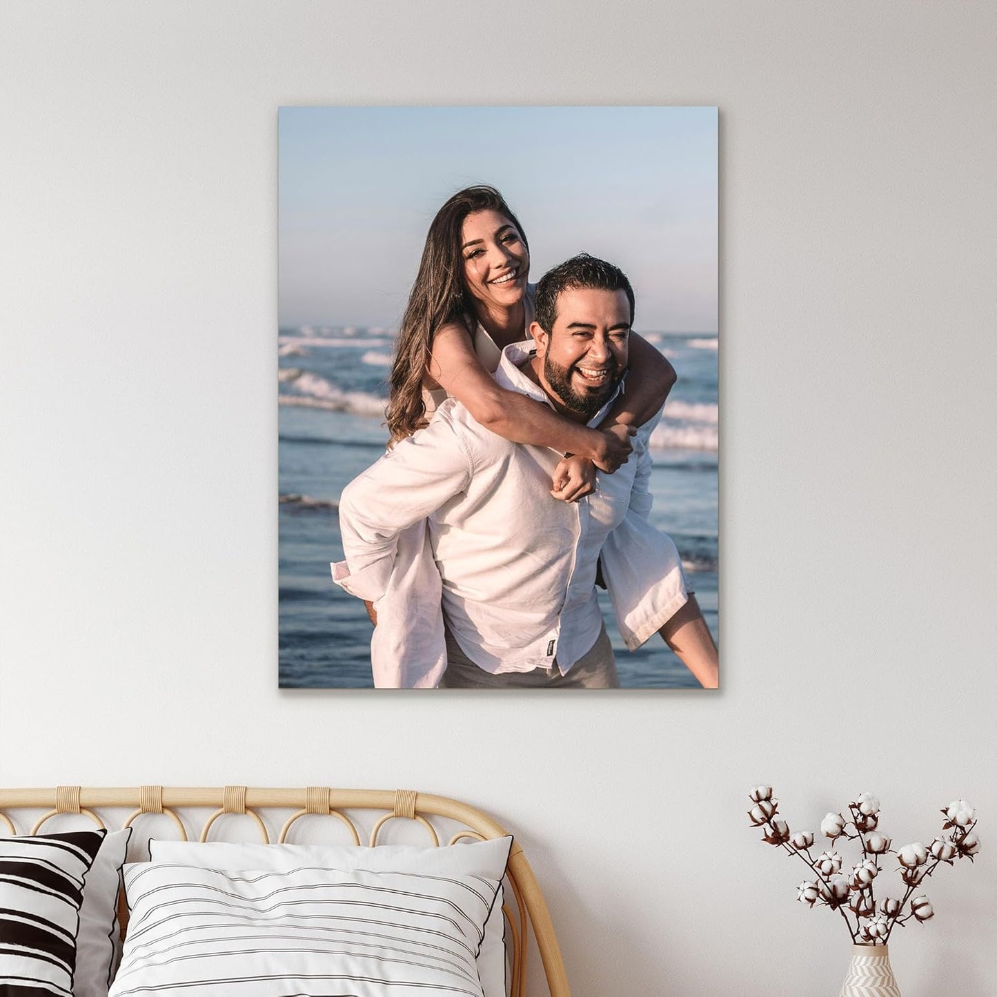 Tapuayts Personalized Custom Canvas Poster: Upload Your Image/Photo for Custom Photo-to-Poster Printing, Quality Wall Art Print (6" X 8")