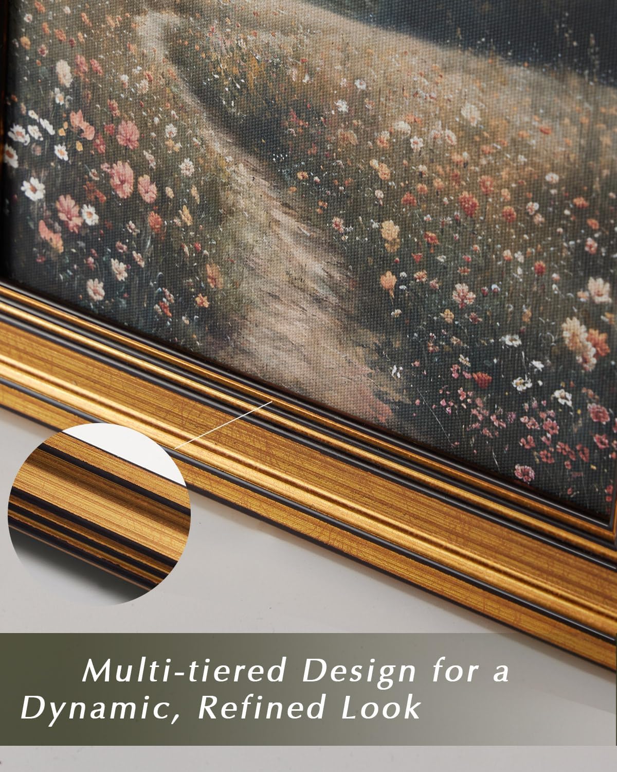 HUARCEY Gold Framed Vintage Wall Art Black Dog Wall Decor Minimalist Animal Art Pictures Room Decor Dog Lovers Gifts Modern Canvas Prints Shelf Artwork for Bedroom Bathroom Living Room 8x10in