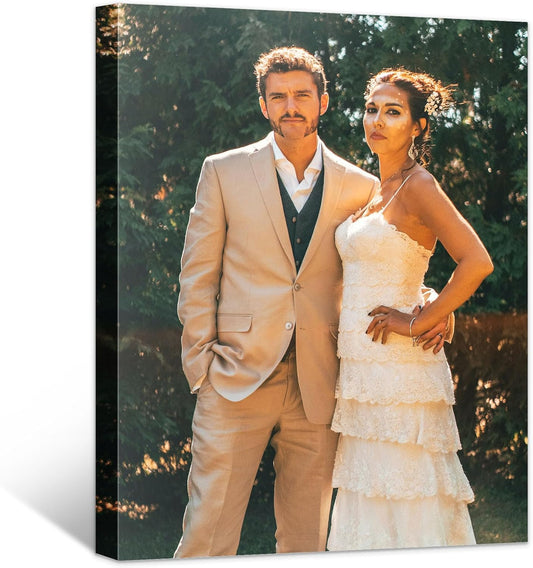 Tapuayts Personalized Custom Canvas Poster: Upload Your Image/Photo for Custom Photo-to-Poster Printing, Quality Wall Art Print (12" X 16")