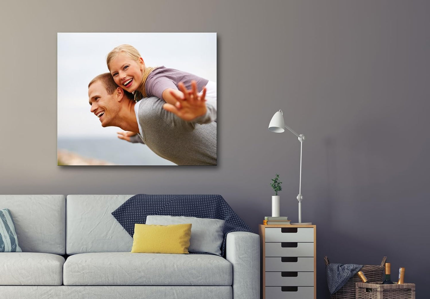 Photo.Gifts Custom Canvas Prints with Your Photo 24 x 20 inch - Customize with Picture & Text - Made in USA - Personalized Canvas Wall Art for Bedroom, Living Room, Office - Personalized Gift