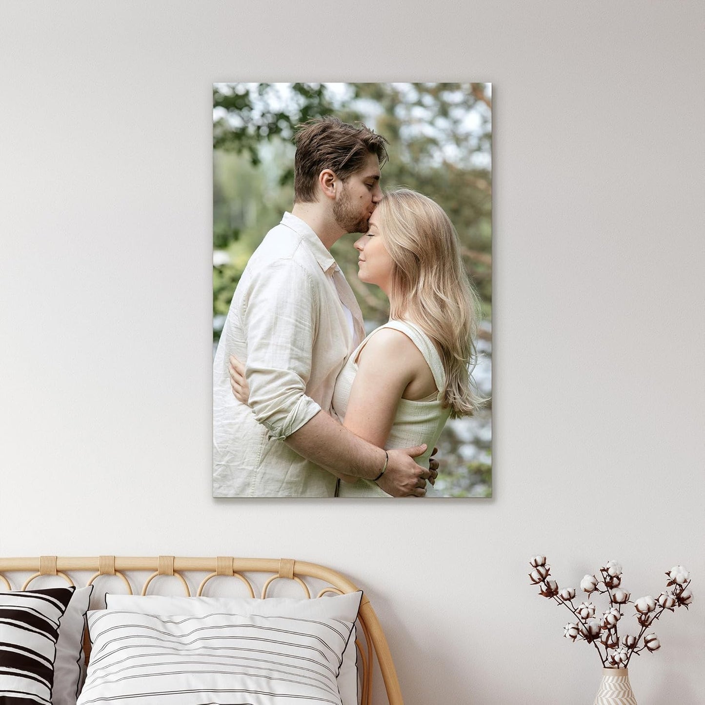 Tapuayts Personalized Custom Canvas Poster: Upload Your Image/Photo for Custom Photo-to-Poster Printing,Quality Wall Art Print (8" X 12")