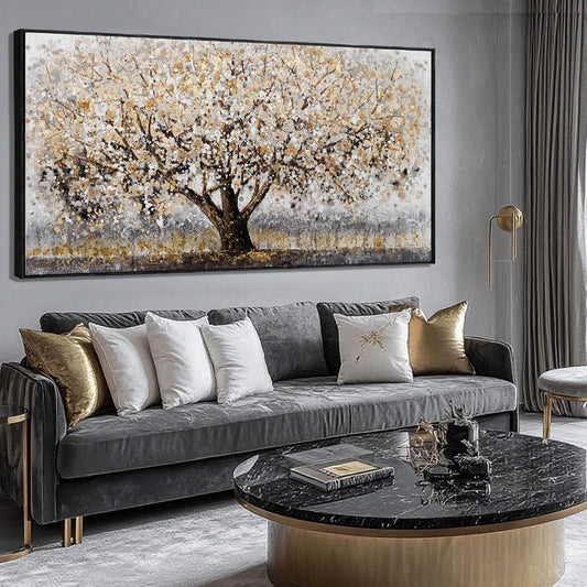 Brown and White Framed Wall Art Floral Wall Prints Botanical Wall Decor Nature Wall Posters 24"x48" Pictures for Bedroom Kitchen Artwork