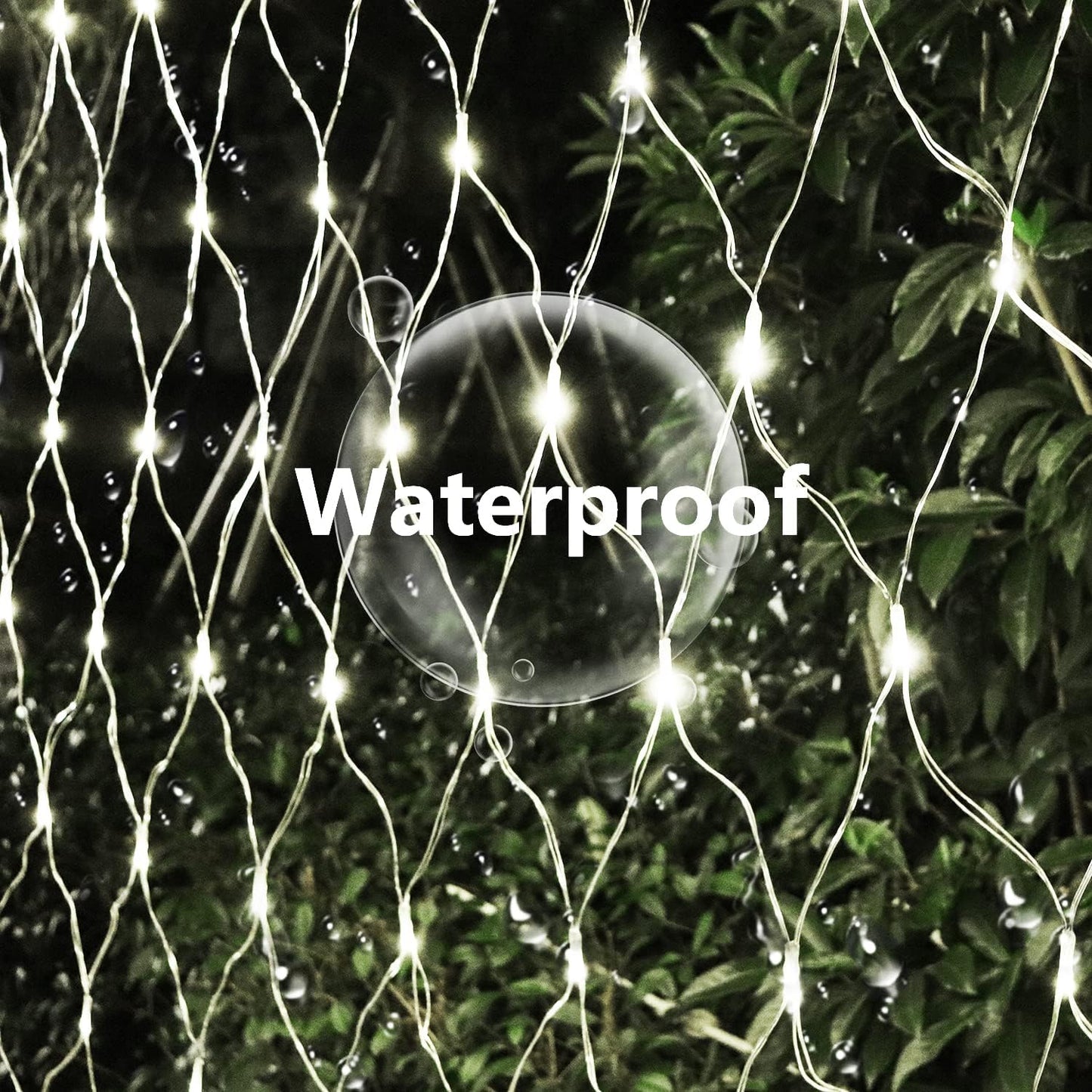 Solar Net Lights Outdoor Mesh Lights White, 200 LED Net Lights Christmas, Waterproof 19 Modes Timer Tree Wrap Lights for Fence, Garden, Yard, Bushes, Trunk, Halloween Decor-9.8ft x 6.6ft