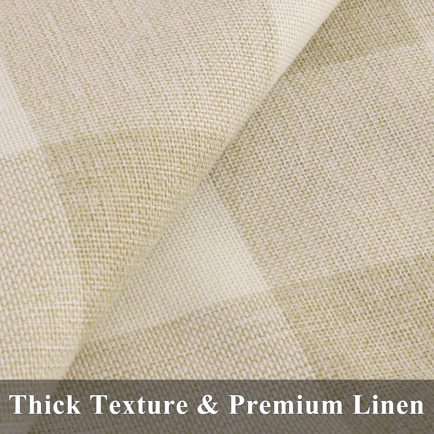 decorUhome Buffalo Plaid Check Fall Throw Pillow Covers 16x16 Set of 2, Outdoor Decorative Farmhouse Pillow Covers with Stitched Edge for Bed Couch Sofa, Cream White and Beige