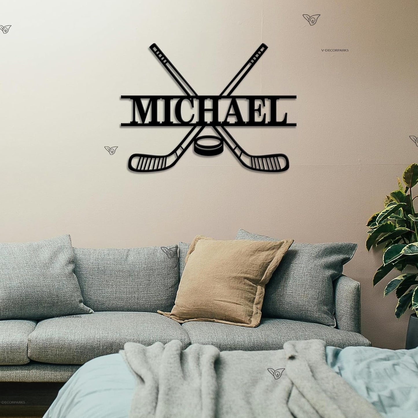 Custom Field Hockey LED Wall Sign – Personalized Name Sign Light Up, Sports Neon Signs For Wall Decor, Field Hockey Decor for Girls, Players, Fans, Teams