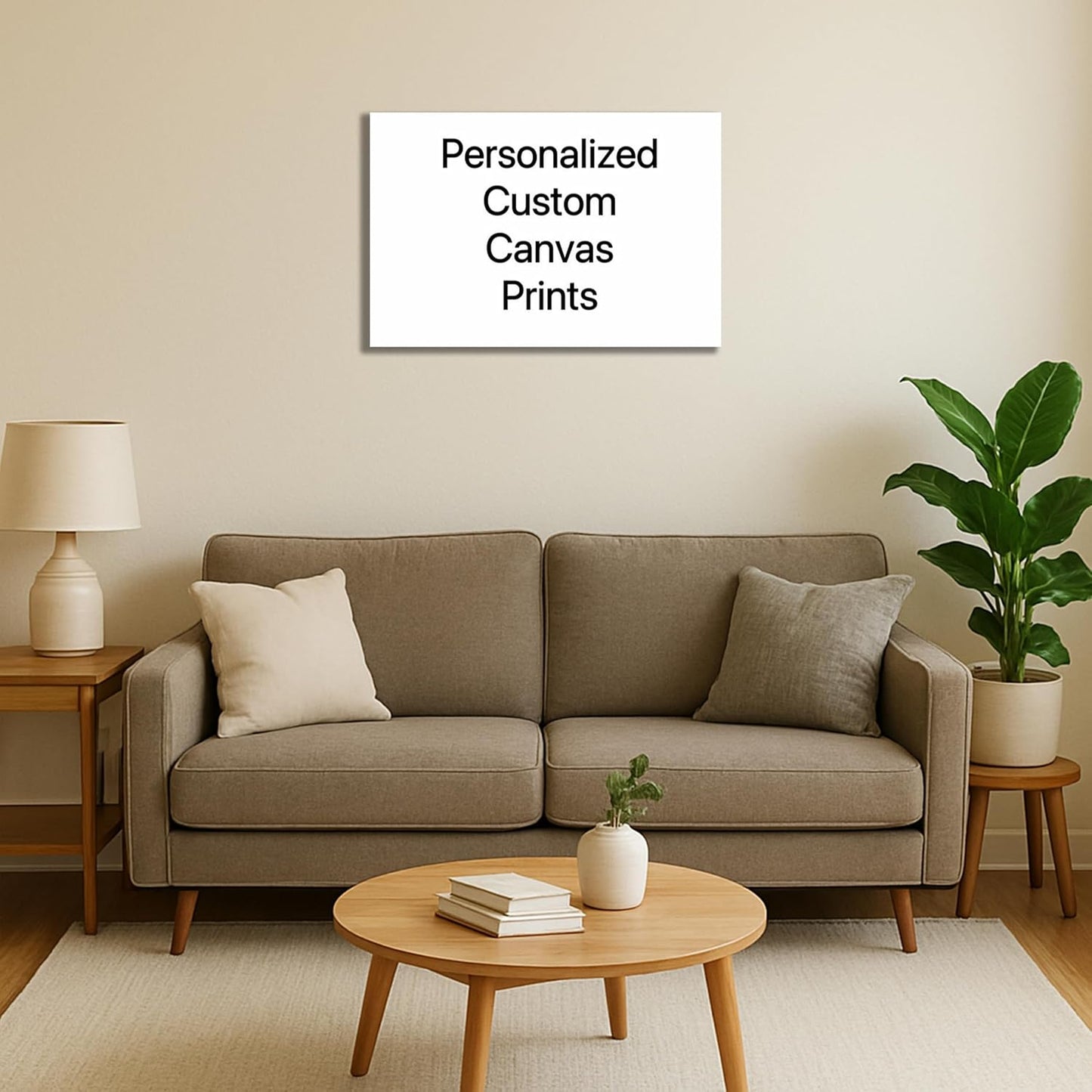 Personalized Custom Canvas Prints: 12L x 18W Photo On Canva Transform Your Photos into Stunning Framed Wall Art Digitally Printed (12L x 18W, Framed)