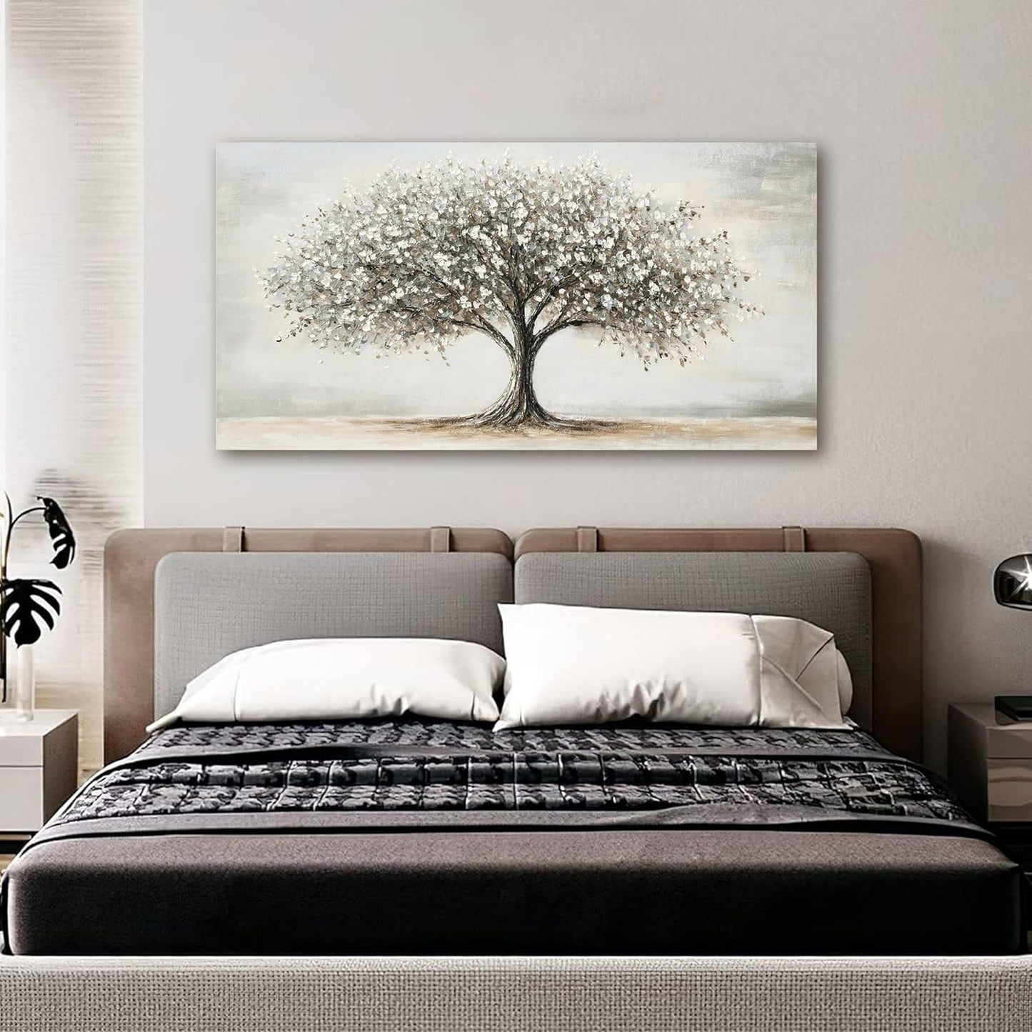 Canvas Wall Art Decor Tree of Life Art Modern Black and White Art Prints Canvas Art Wall Decor Artwork for Walls Decorations Pictures for Living Room for Home Office Wall Decor 20"X40"