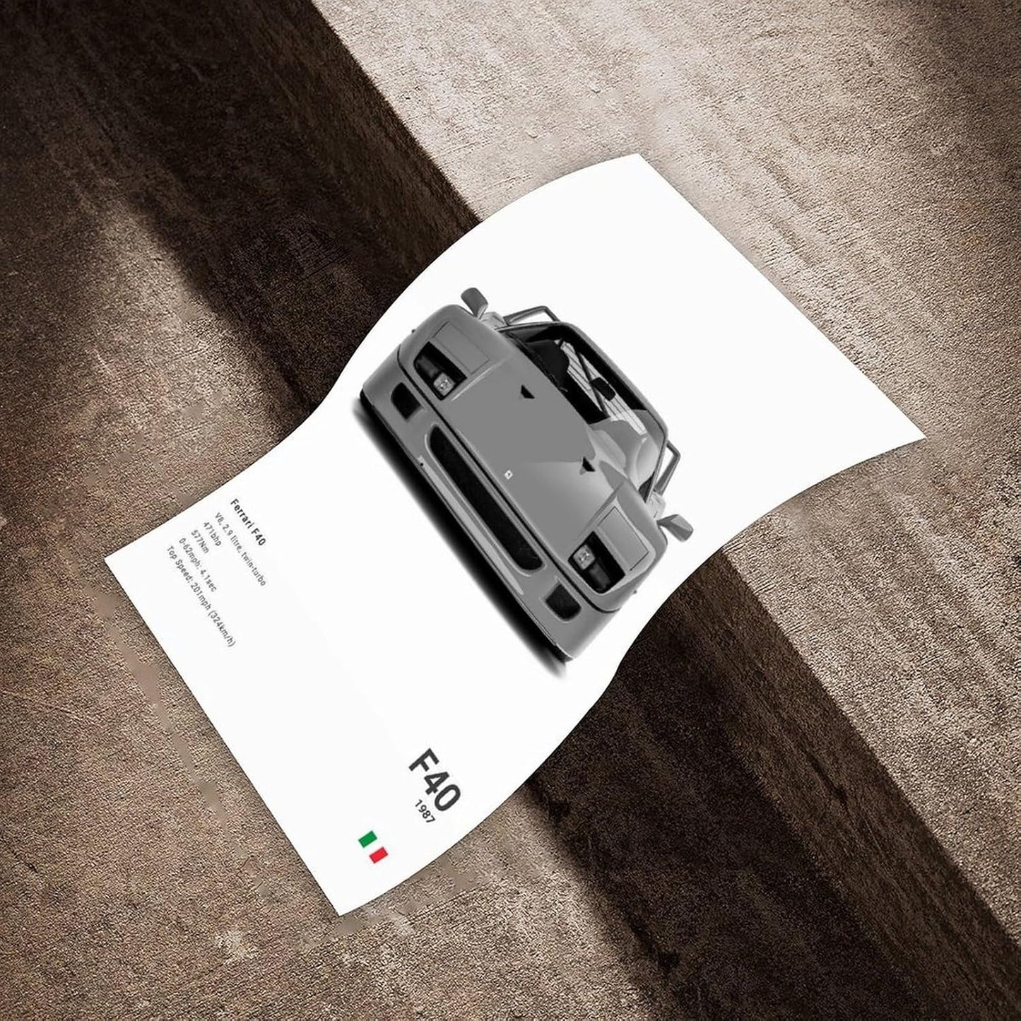 Farrari Car Posters For Walls Vintage Racing Car Canvas Prints For Home Decor Office Decor CUnframe-style 20x30inch(50x75cm)