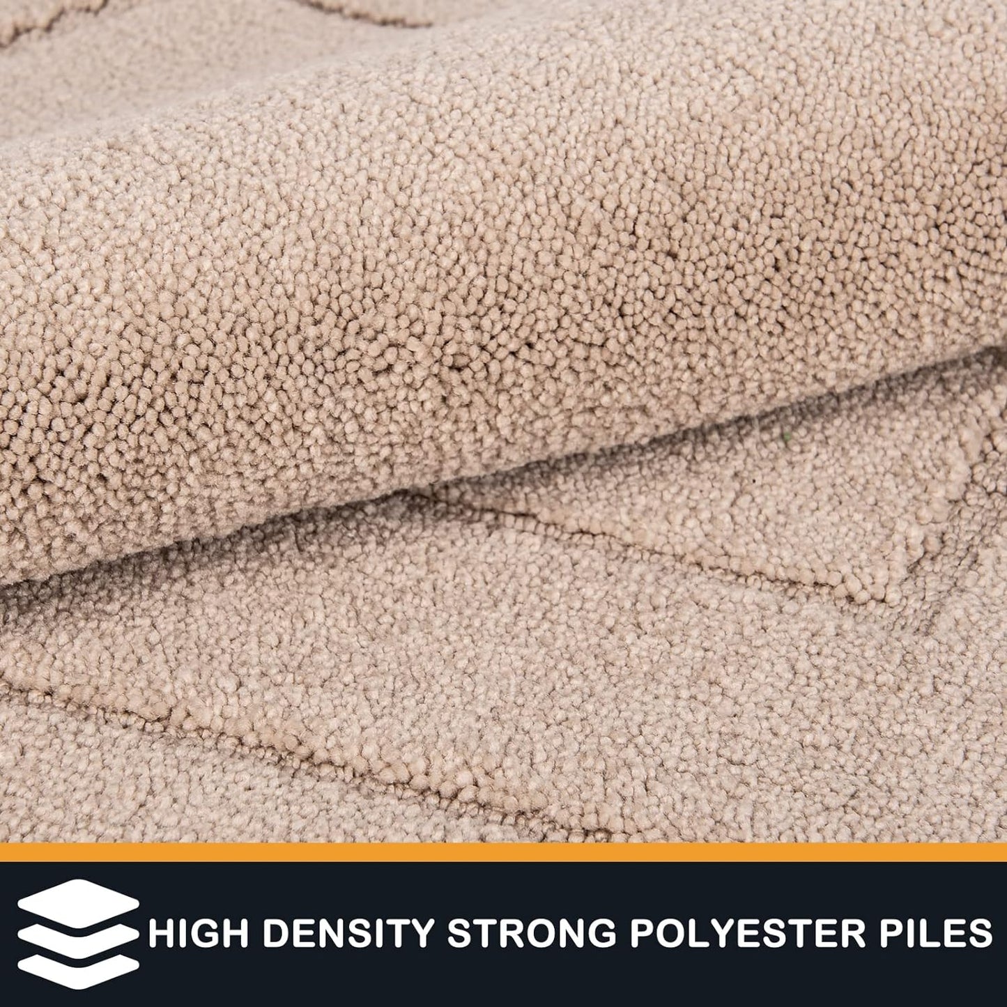 PURRUGS Dirt Trapping Door Mat 24" x 35.5", Non-Slip/Skid Machine Washable Entryway Rug, Dog Doormat, Super Absorbent Welcome Mat for Muddy Wet Shoes and Paws, Beige