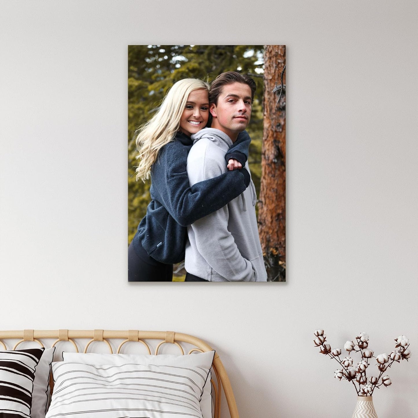 Tapuayts Personalized Custom Canvas Poster: Upload Your Image/Photo for Custom Photo-to-Poster Printing,Quality Wall Art Print (20" X 32")