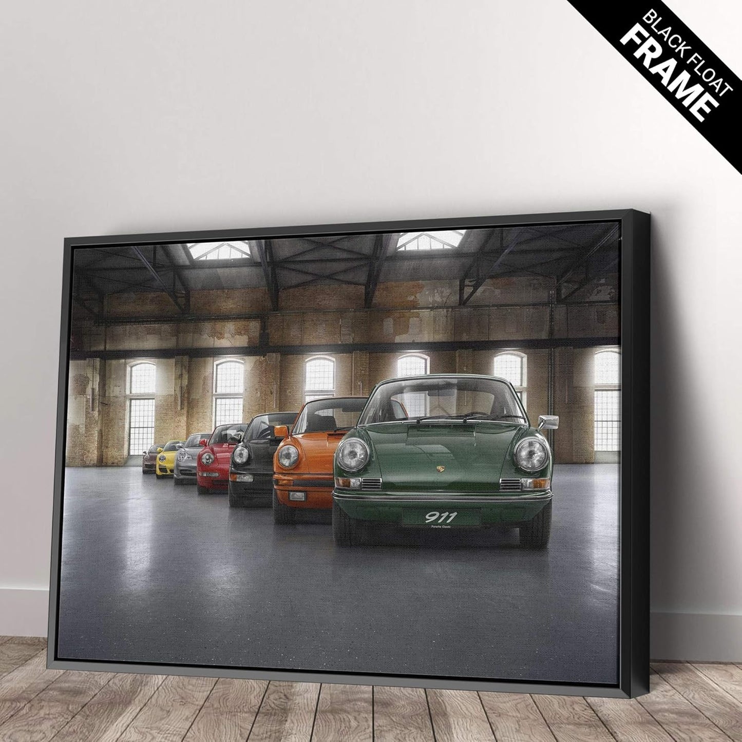 Porsche Car 911 Color Revolution Canvas Art Print Picture Wall Home Decor - Various Sizes (36in x 24in Gallery Wrapped)