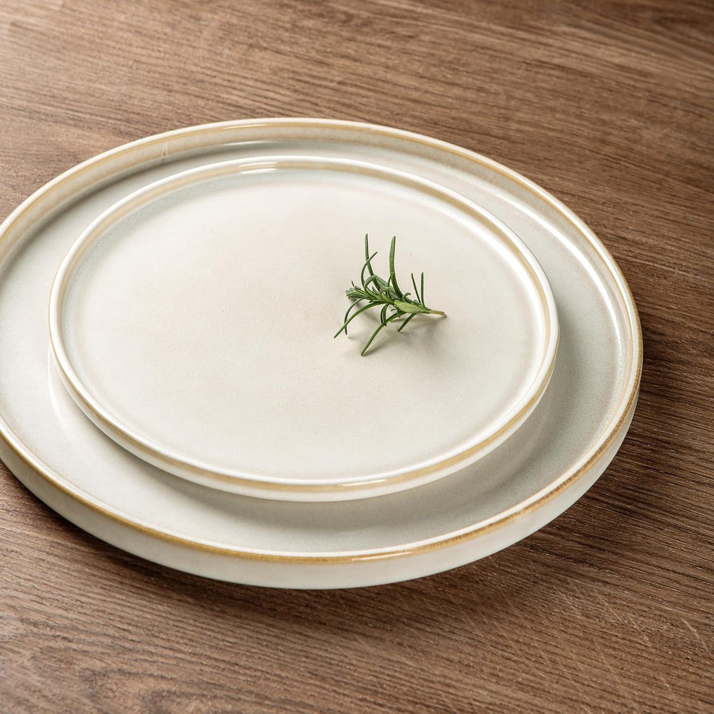 AmorArc Ceramic Dinnerware Sets, Handmade Reactive Glaze Stoneware Plates and Bowls Sets,Highly Chip and Crack Resistant | Dishwasher & Microwave Safe Dishes Set, Service for 8 (24pc)