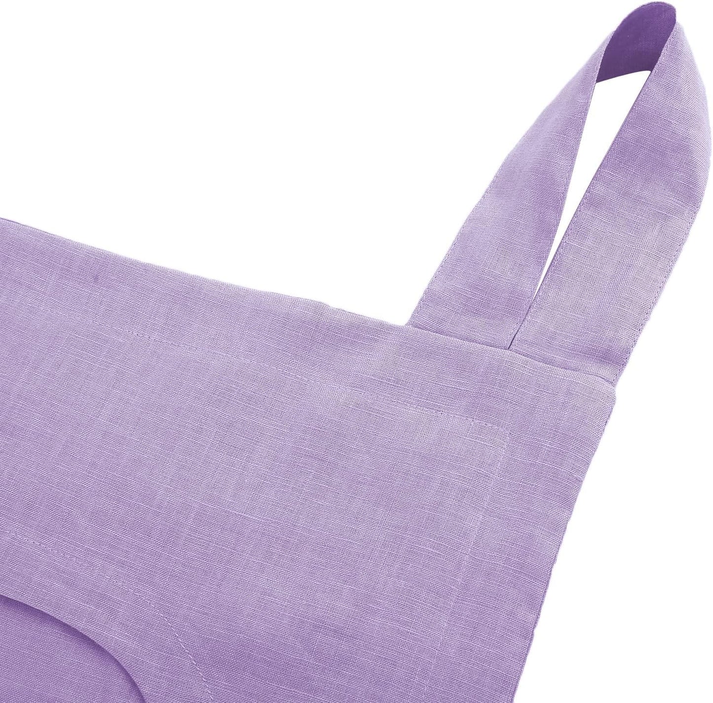 Amazhiyu 100% Linen Door Hanging Laundry Hamper Bag, 19x27 Inches Lilac
