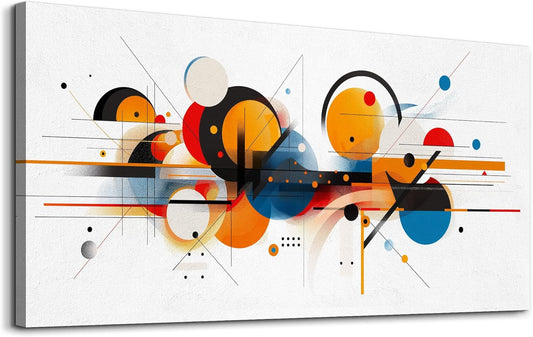 hyidecorart Large Wall Art For Living Room Wall Decorations For Bedroom Line Color Block Abstract Pictures Artwork Hang Pictures For Office Decor Hotel Canvas Prints Art Modern Wall Decoration