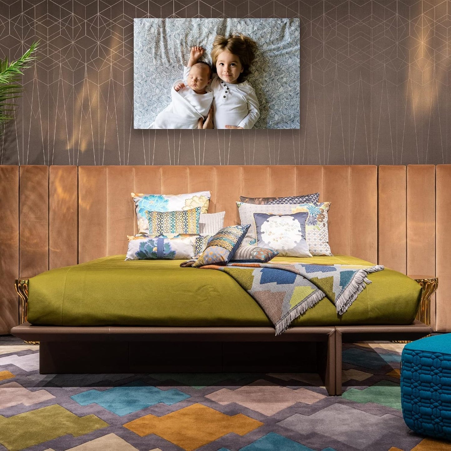 Custom Canvas Prints with Your Photos Custom Framed Wall Art Personalized Canvas Pictures for Pet/Family Gifts for Mom/Men/Women (8'' W x 8'' H)