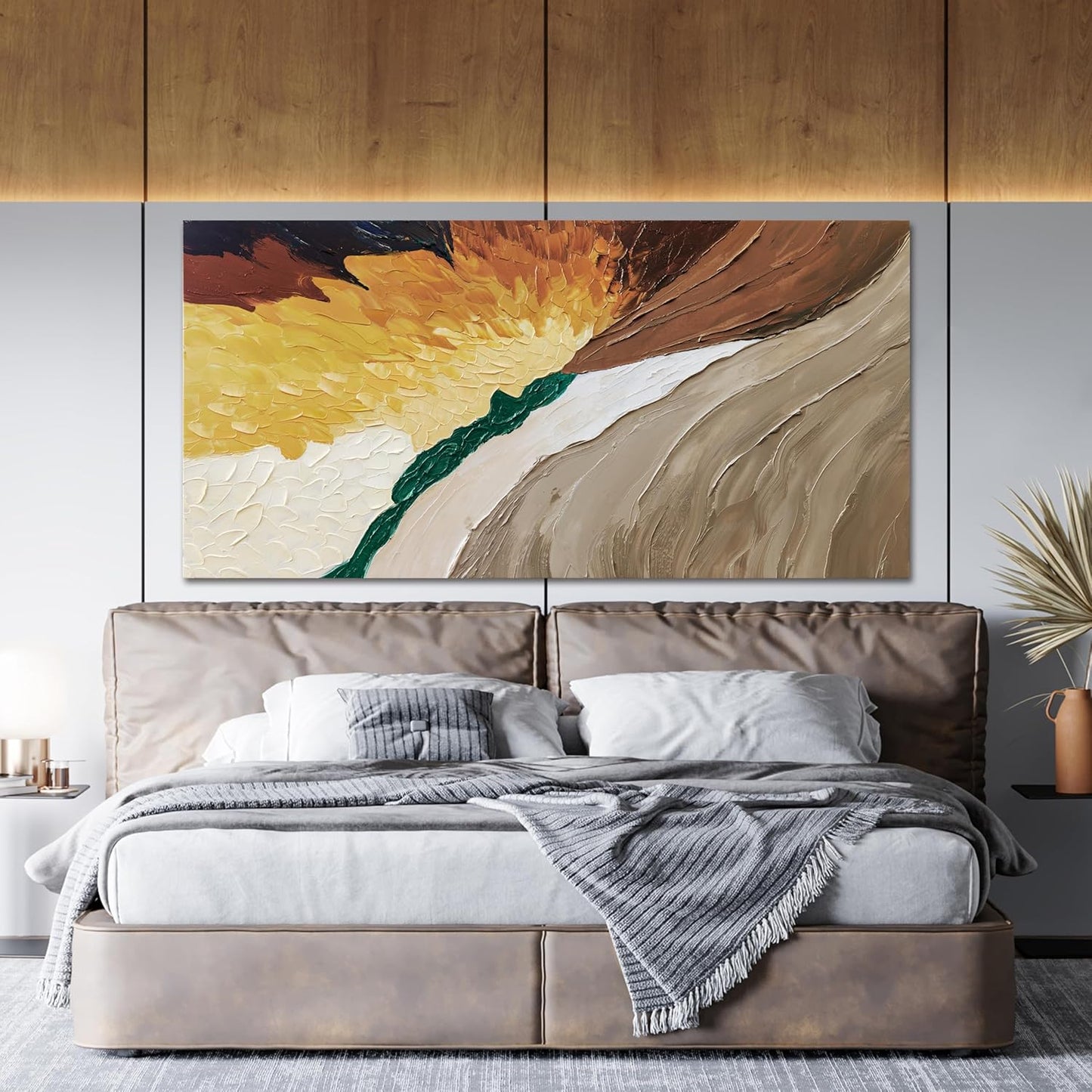 AIXMGSJS Canvas Wall Art Decor Wall Art Pictures for Living Room Canvas Art Wall Decor Abstract Colorful Wall Art Prints Modern Green Wall Art Abstract Artwork for Walls Home Office Decor 20" X 40"