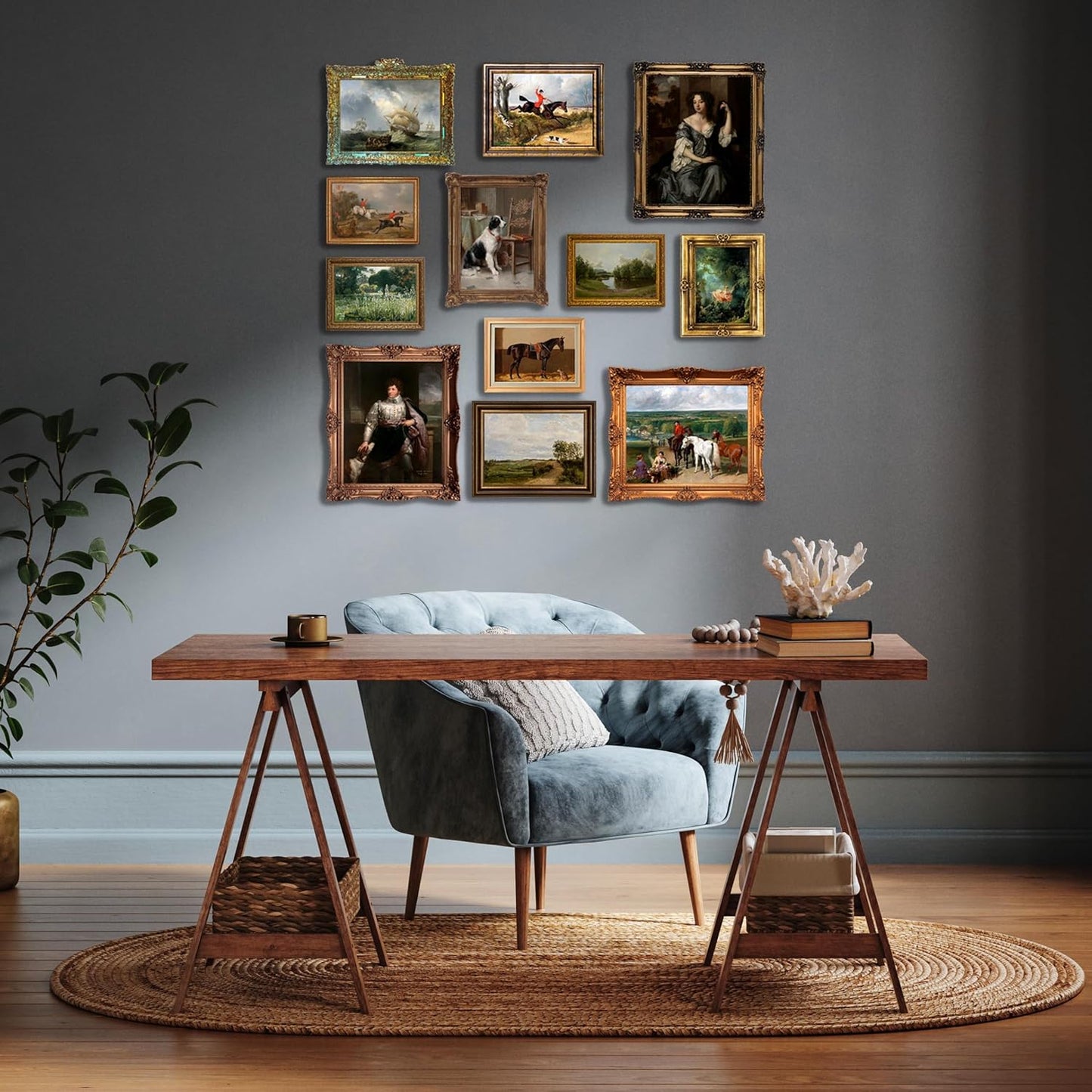 LANCHI95 12 PCS Vintage Victorian Wall Decor, Classic Maximalist Wall Decor, Coquette Vintage Art Prints, Victorian Wall Art, Vintage Paintings Pictures Moody Maximalist Decor (UNFRAMED)