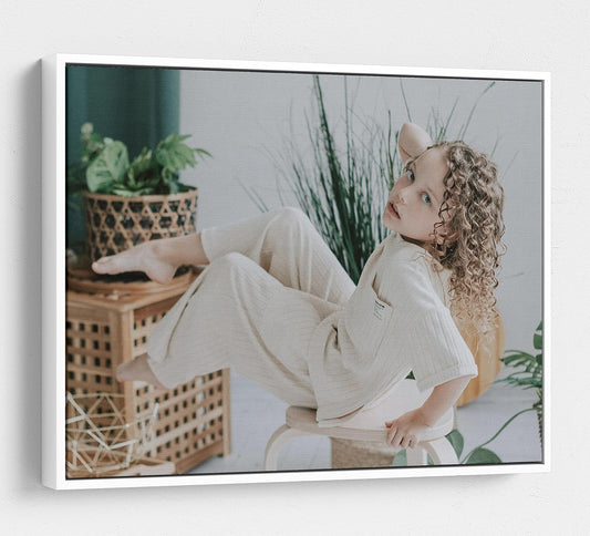 Personalized Custom Canvas Prints: Photo On Canvas (White, 20X30) Transform Your Photos into Stunning Framed Wall Art Digitally Printed Photo To Canvas Ideal for Home Decor, Gifts Keepsakes.