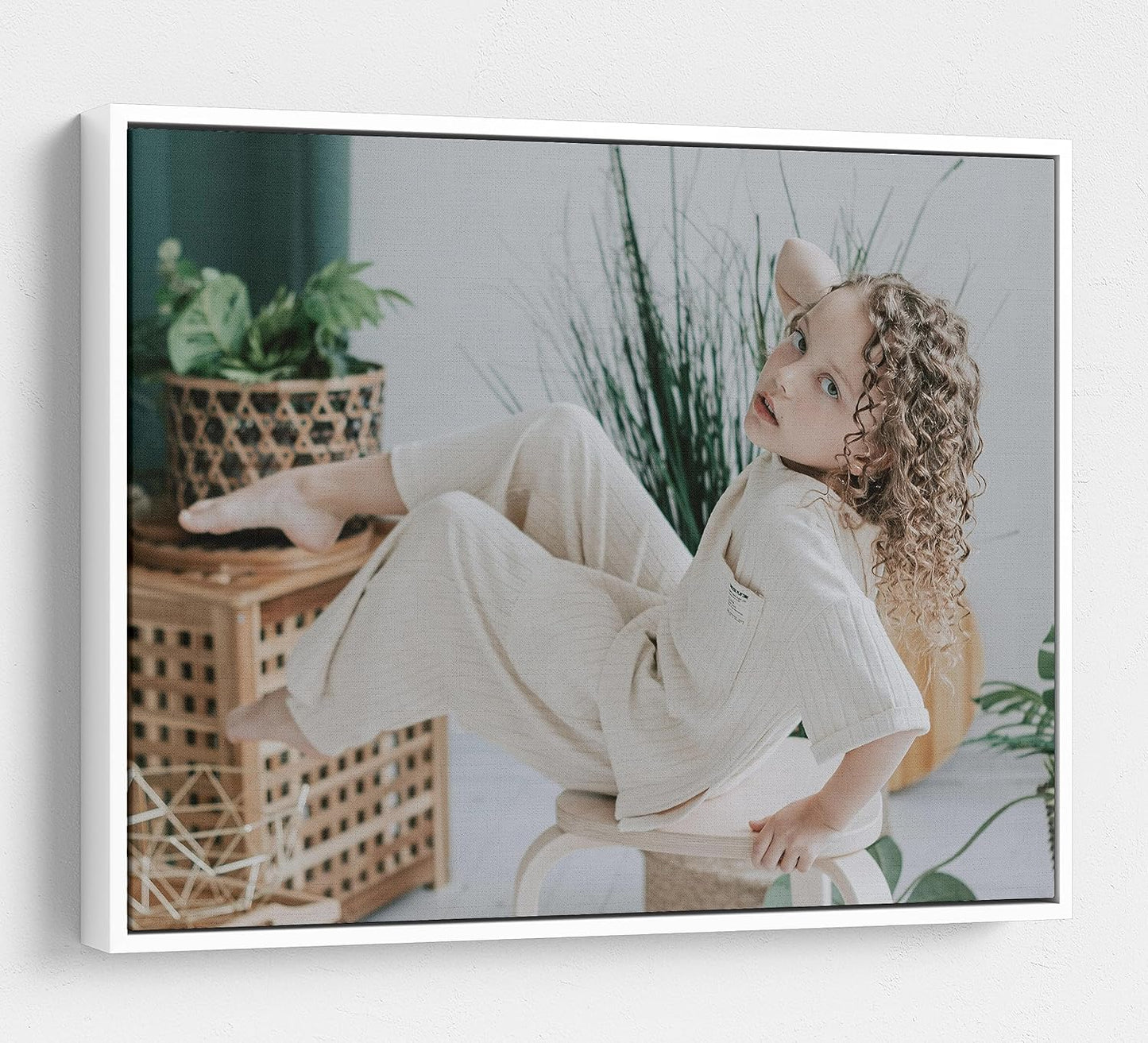 Personalized Custom Canvas Prints: Photo On Canvas (White, 8x8) Transform Your Photos into Stunning Framed Wall Art Digitally Printed Photo To Canvas Ideal for Home Decor, Gifts Keepsakes.