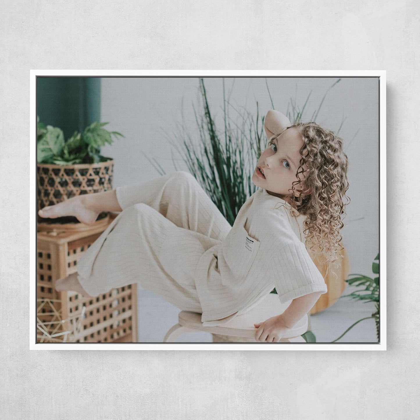 Personalized Custom Canvas Prints: Photo On Canvas (White, 16X24) Transform Your Photos into Stunning Framed Wall Art Digitally Printed Photo To Canvas Ideal for Home Decor, Gifts Keepsakes.