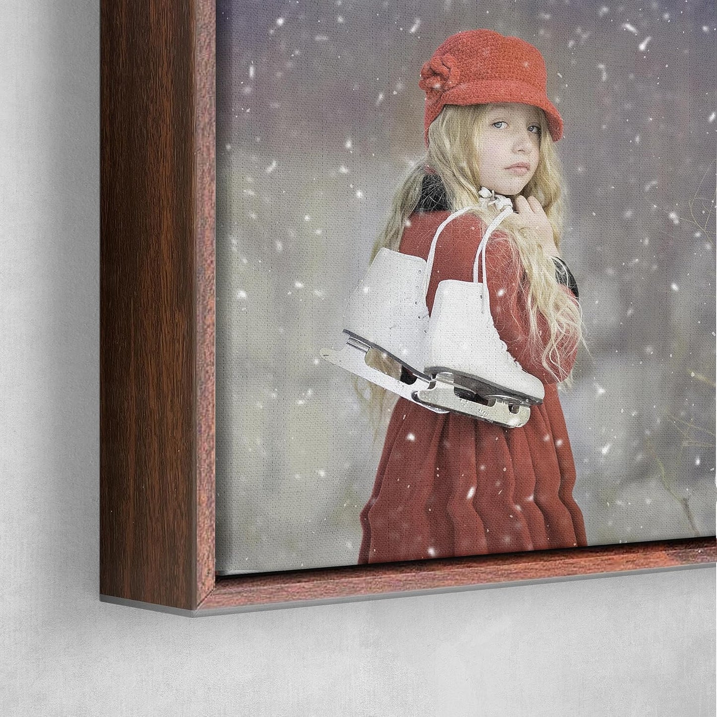 Personalized Custom Canvas Prints: Photo On Canvas (Dark Brown, 20X30) Transform Your Photos into Stunning Framed Wall Art Digitally Printed Photo To Canvas Ideal for Home Decor, Gifts Keepsakes.