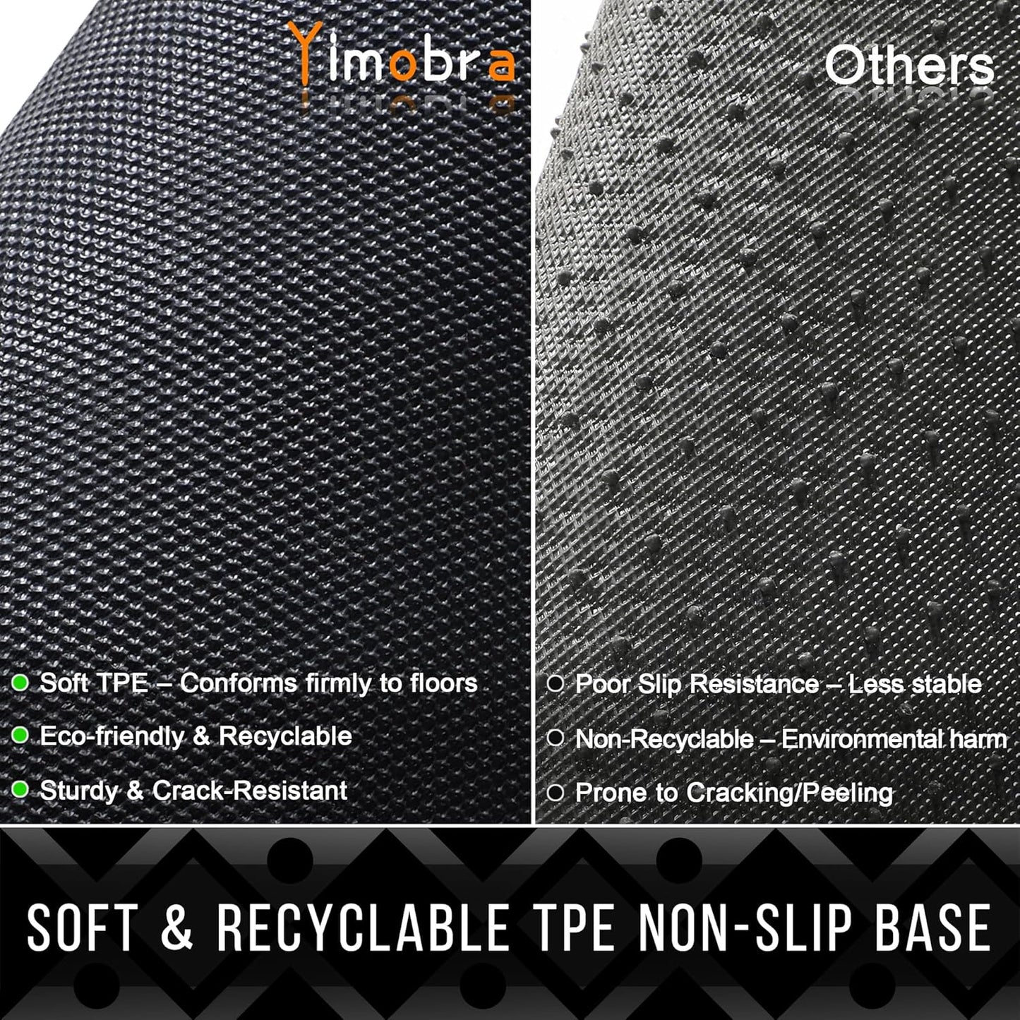 Yimobra Front Door Mat Outdoor Indoor 29.5x17, All-Season, All-Weather, Heavy Duty Welcome Door Mats Outside Entrance, Non Slip Porch Patio Entrance Mat, Red