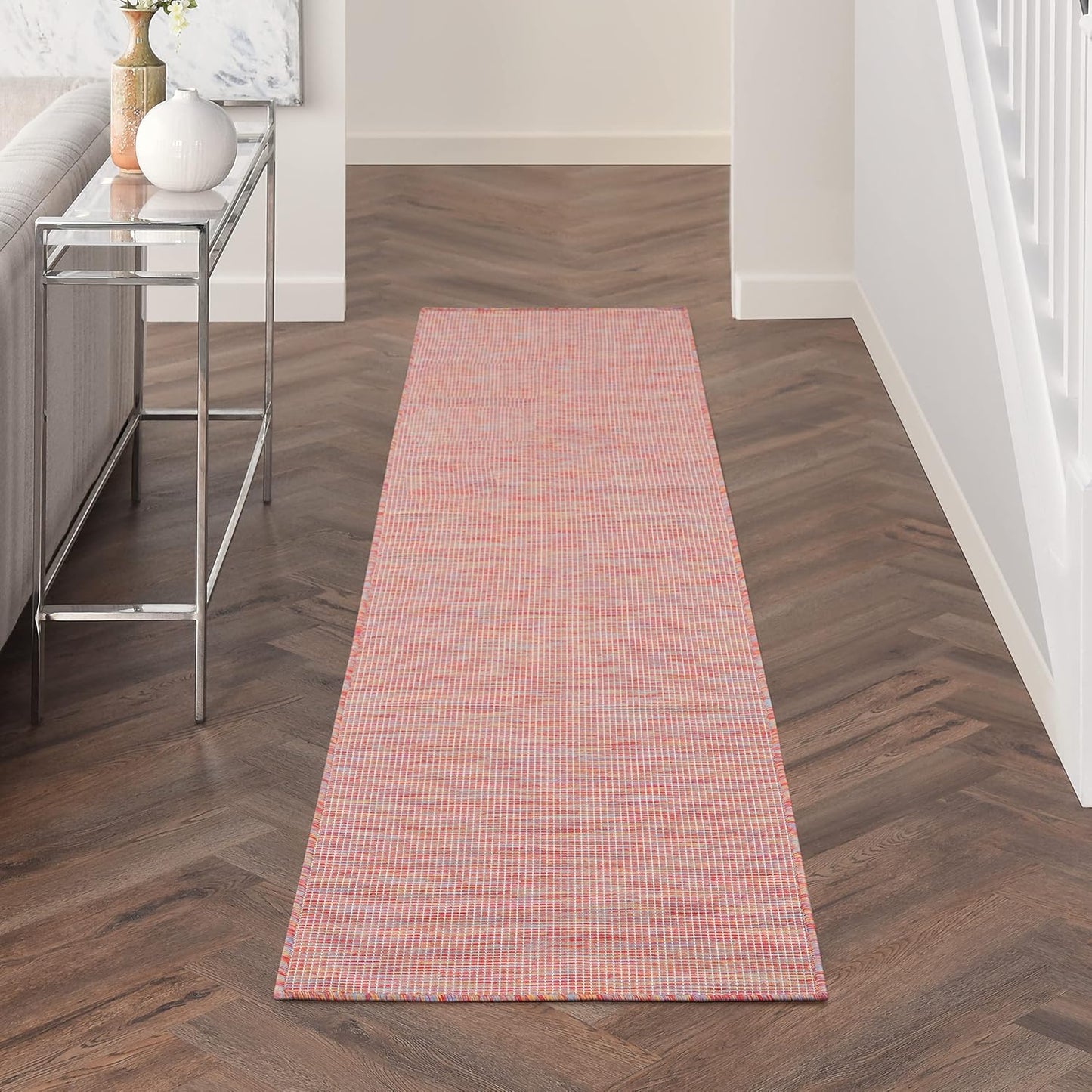 Nourison Home Positano Indoor/Outdoor Rainbow 2'2" x 10' Area Rug, Easy Cleaning, Non Shedding, Bed Room, Living Room, Dining Room, Backyard, Deck, Patio (2x10)