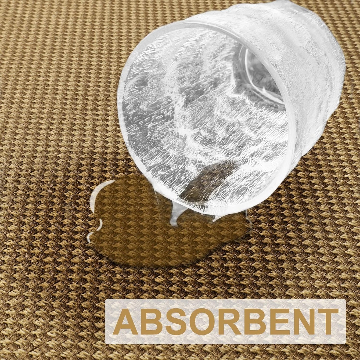 LEKEEPGO Door Mat 36"x59", Non Slip Door Mat Indoor Entrance, Rubber Backing Front Indoor Door mat Washable Absorbent Low-Profile Entryway Entry Resist Dirt Inside Door Mats, Light Brown