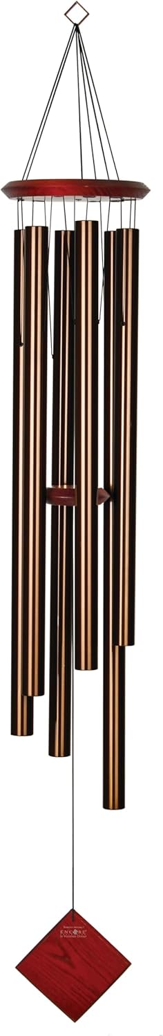 Woodstock Chimes Neptune Wind Chime for Outside 54" Large Bronze, Deep Tone Sound for Outdoor Garden, Patio, Porch Decor, Encore Collection DCB54