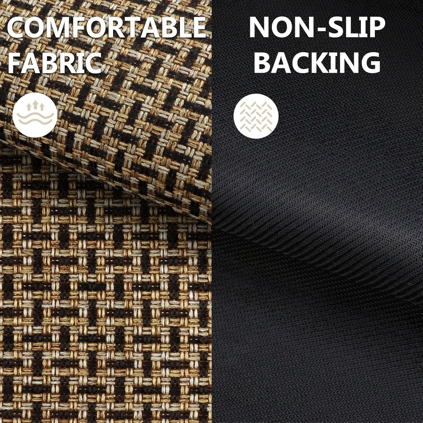 LEKEEPGO Door Mat Indoor Entrance 24"x47", Absorbent Indoor Door Mat Large, Non Slip Rubber Backing Inside Door Mats, Washable Floor Mat, Low-Profile Doormat for Front Door, Entryway, Entrance, Black