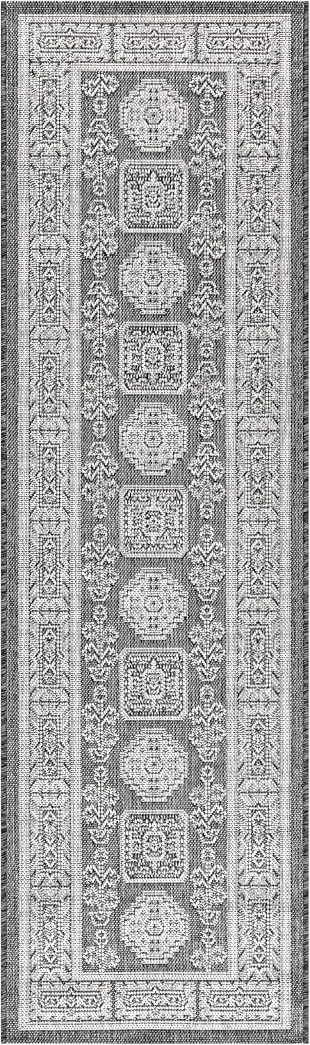 Keen Home Design Terrace Outdoor Runner Rug - 2x10 Washable Indoor/Outdoor Rug for Patio, Kitchen, Balcony, Beach, Garden, Deck and Porch, Size: 2'2"x9'11"