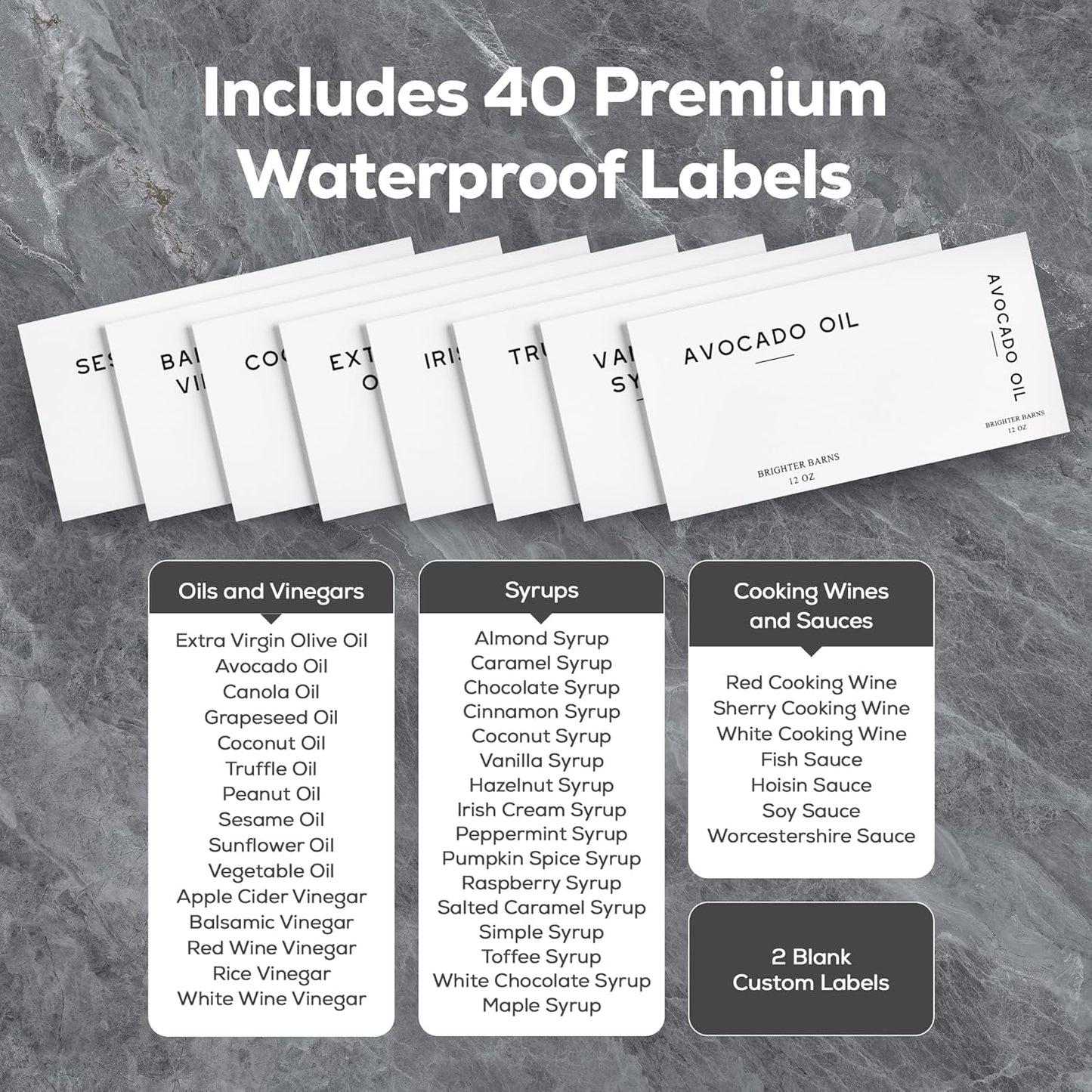 Glass Olive Oil Dispenser Bottle for Kitchen by Brighter Barns - Coffee Syrup Dispenser, Oil and Vinegar Bottle - Modern Kitchen Essentials for Home, Restaurant, Coffee Bar, Airbnb (Clear, Set of 2)