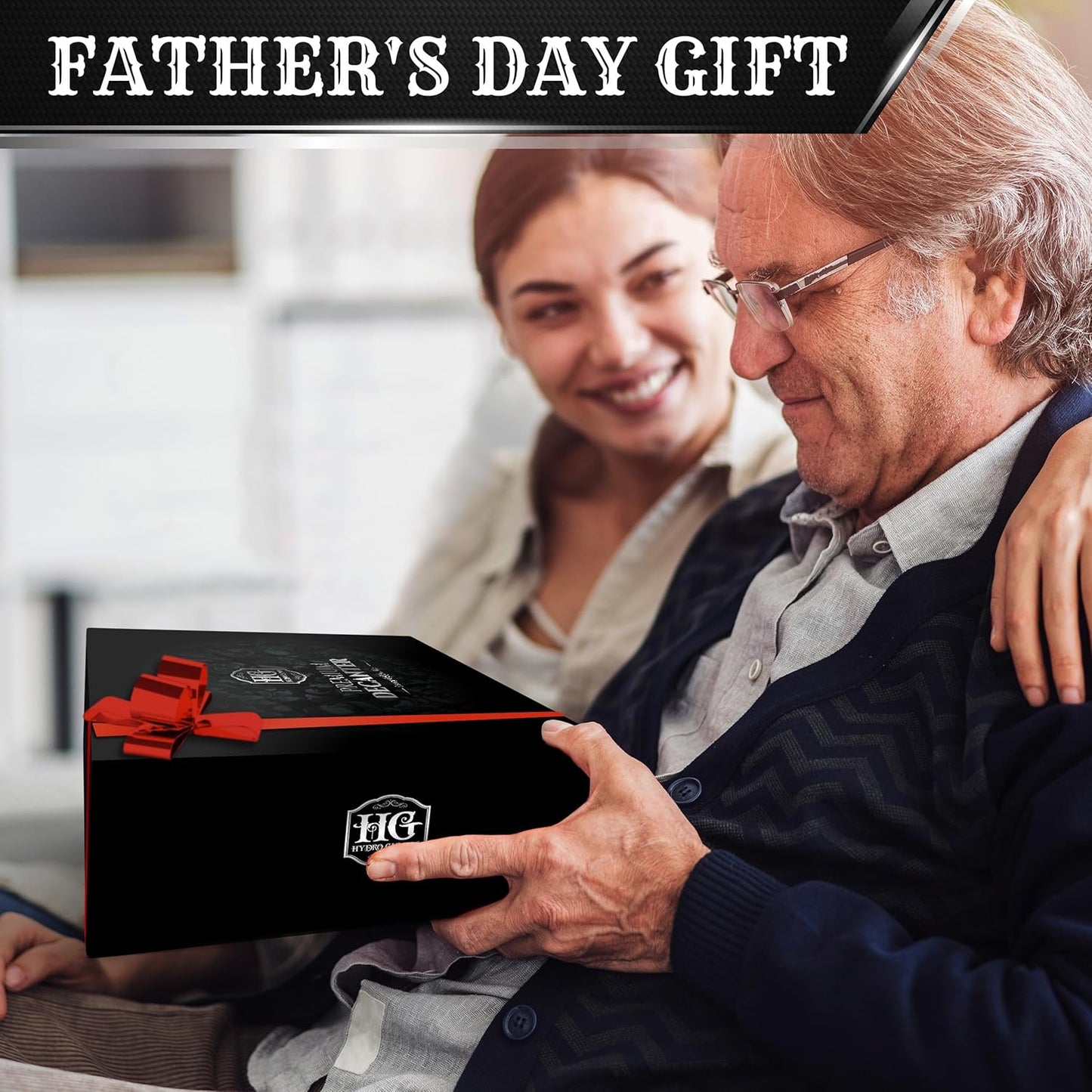 Whiskey Decanter Set for Men with 4 Glasses For Whisky, Bourbon, Rum, Scotch, Crystal Clear Decanter Sets - Whiskey Gifts for Men Dad Him