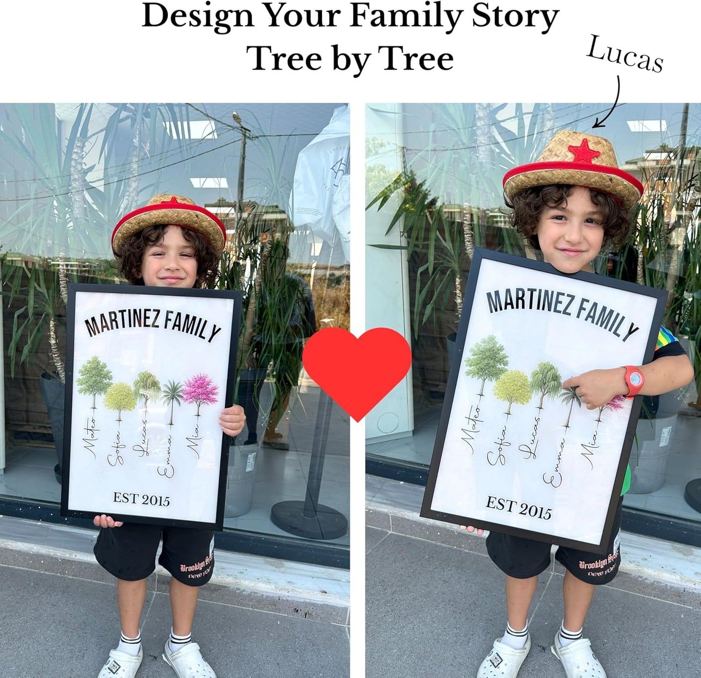 Family Tree Wall Art, Personalized Family Wall Decor, Custom Name Sign, Unique Gift for Grandparents, Housewarming Gift