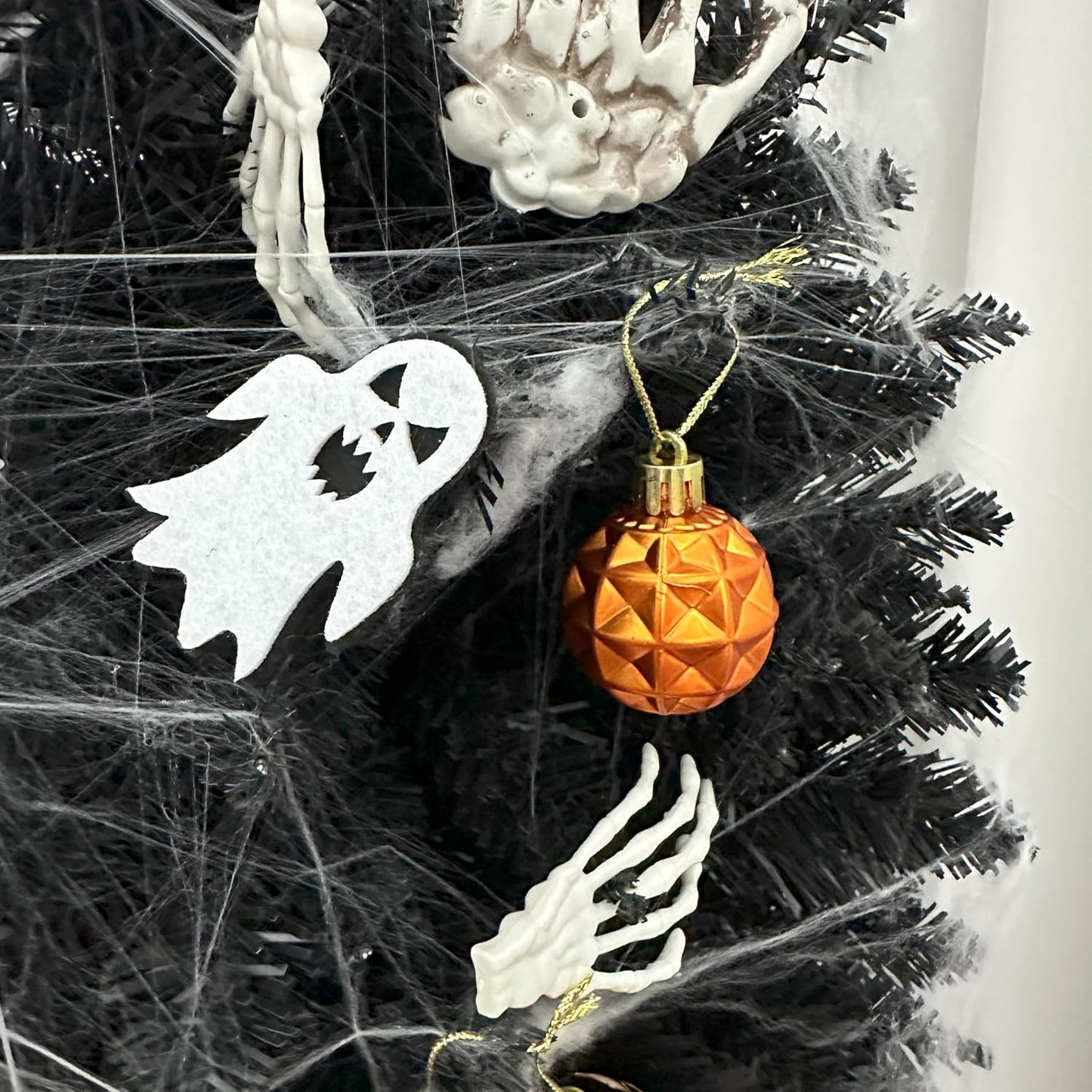 XmasExp 24ct Christmas Ball Ornaments Set Yellow Shatterproof Xmas Tree Hanging Decorations Perfect for Fall Thanksgiving Decor (Orange, 1.57")