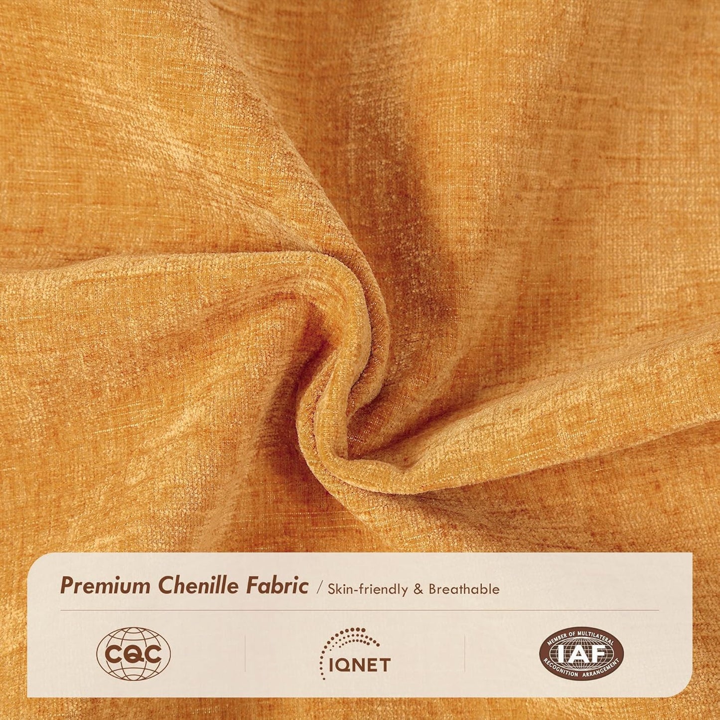 Ihanherry 57" L Shaped Modular Sectional Cloud Sofa, Modern 3 Seat Chenille Couch with Ottoman for Living Room, Bedroom and Apartment, Orange