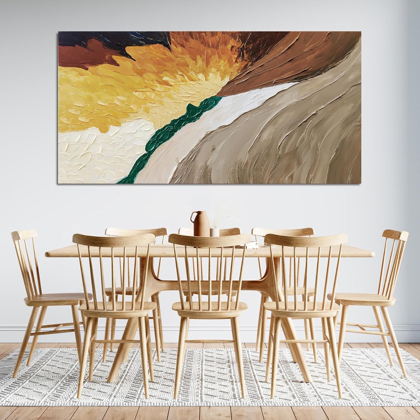 Canvas Wall Art Decor Wall Art Pictures for Living Room Large Modern Wall Art Canvas Art Wall Decor Abstract Colorful Wall Art Prints Abstract Artwork for Walls Bedroom Office Decor 24" X 48"