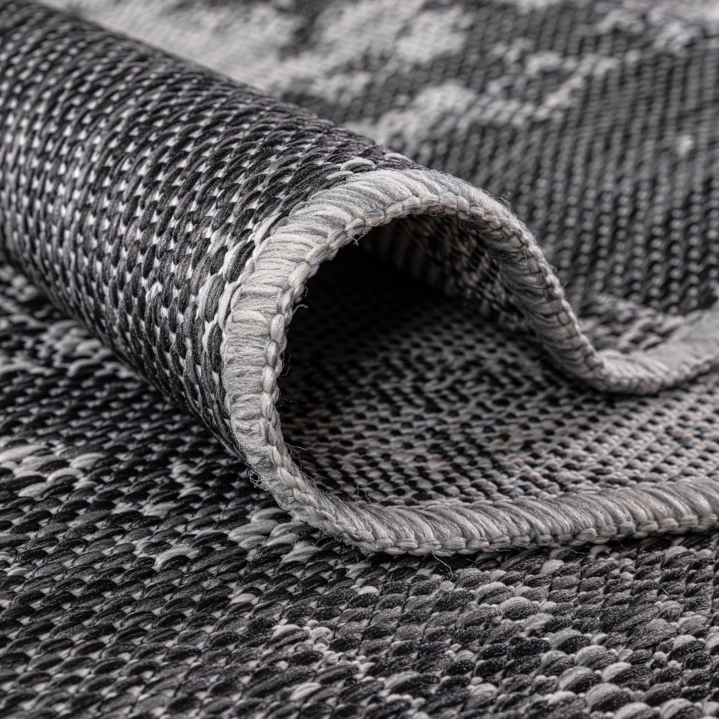 Keen Home Design Terrace Outdoor Round Rug - 5ft Round Washable Indoor/Outdoor Rug for Patio, Kitchen, Balcony, Beach, Garden, Deck and Porch, Size: 5'3" Round