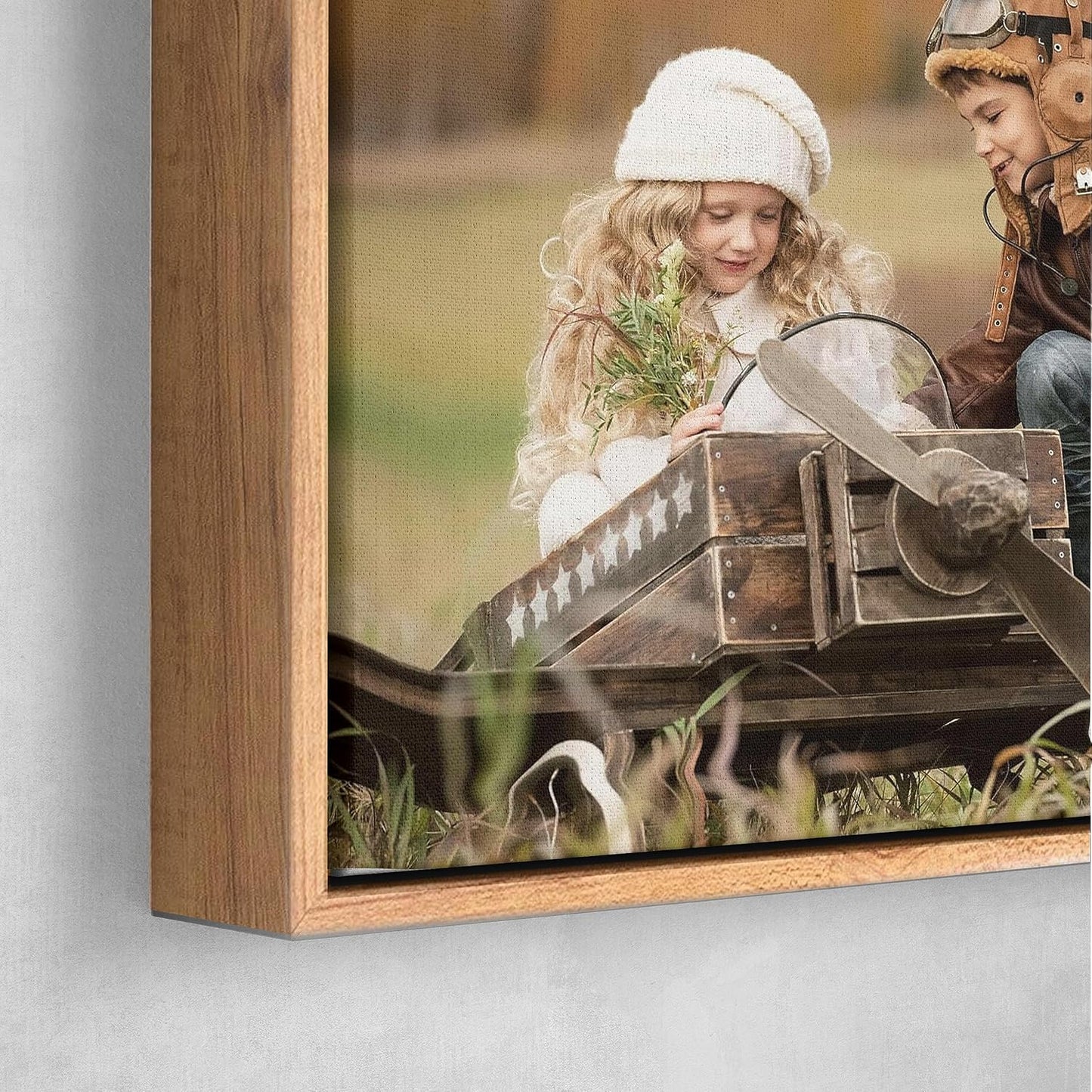 Personalized Custom Canvas Prints: Photo On Canvas (Light Brown, 24X32) Transform Your Photos into Stunning Framed Wall Art Digitally Printed Photo To Canvas Ideal for Home Decor, Gifts Keepsakes.
