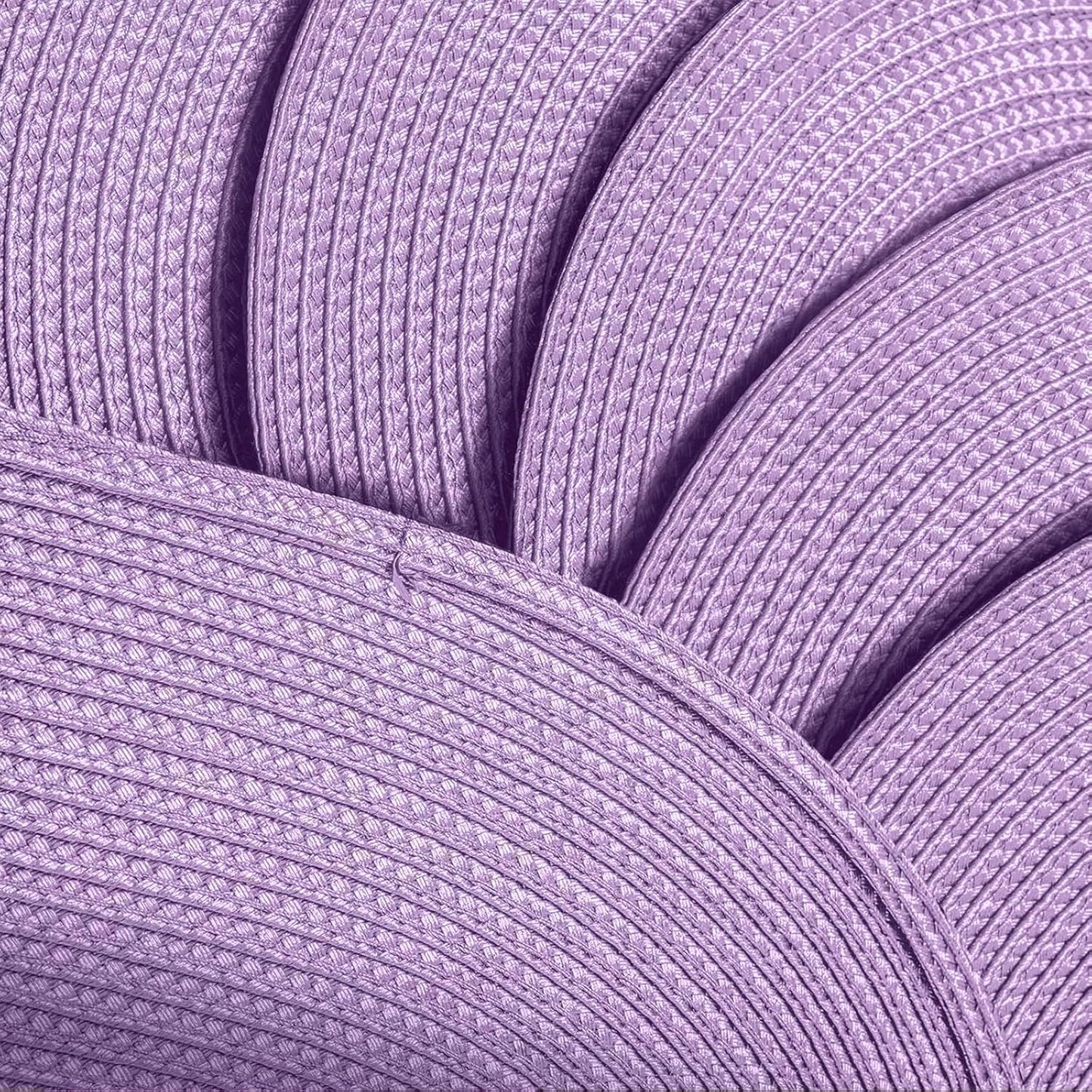 AHHFSMEI Placemats Set of 4 for Dining Table Washable Woven Vinyl Non-Slip 18x12 inches Placemat Heat-Resistant Durable Table Mats for Dining Table Easy to Clean(Lavender Purple 4)